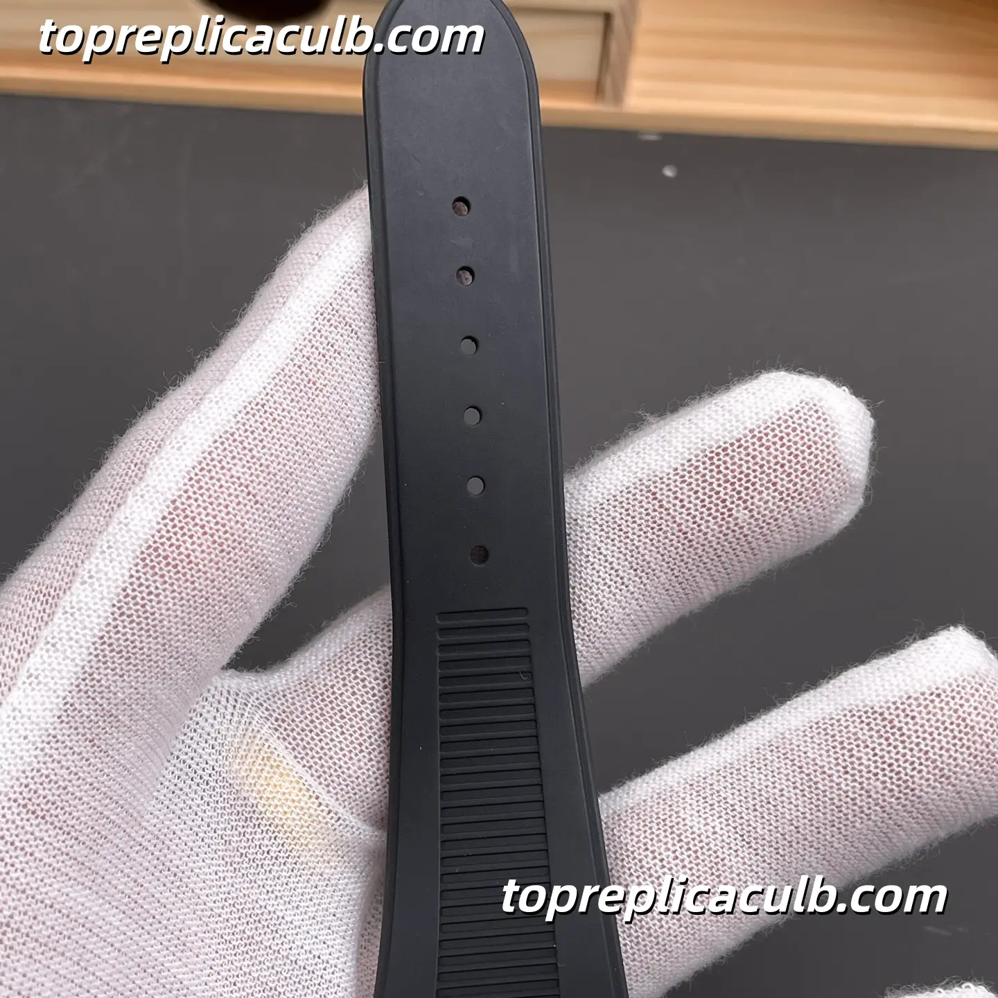 PPF Factory Patek Philippe Nautilus Series 5726A-001 Super Clone Watch 40.5mm Black Gradient Dial Stainless Steel Case Black Rubber Strap Annual Calendar Moonphase Automatic Movement - Image 9