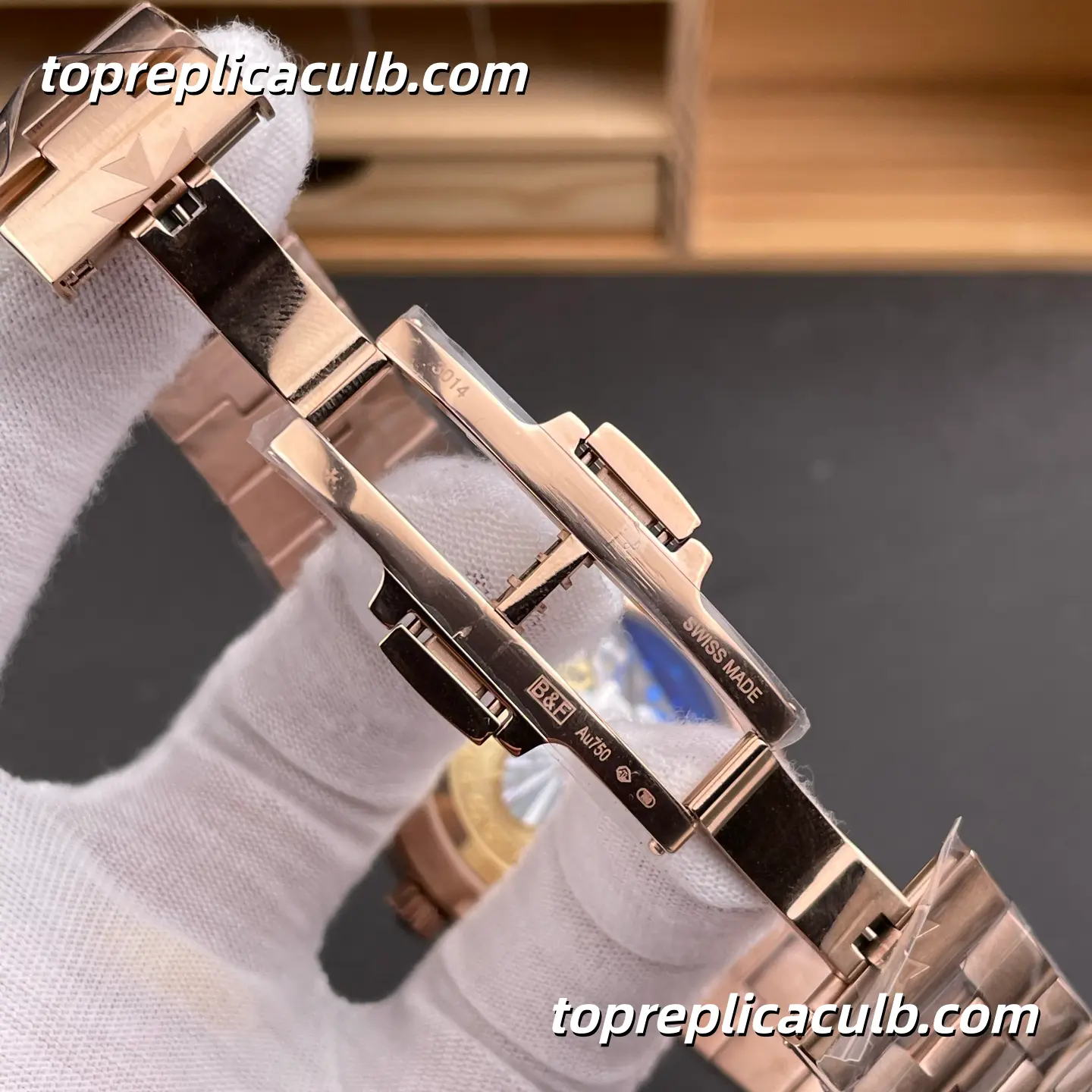 PPF Factory Vacheron Constantin Overseas 4500V/110R-B705 Super Clone Watch 41mm Rose Gold Blue Dial Integrated Bracelet 5100 Movement - Image 8