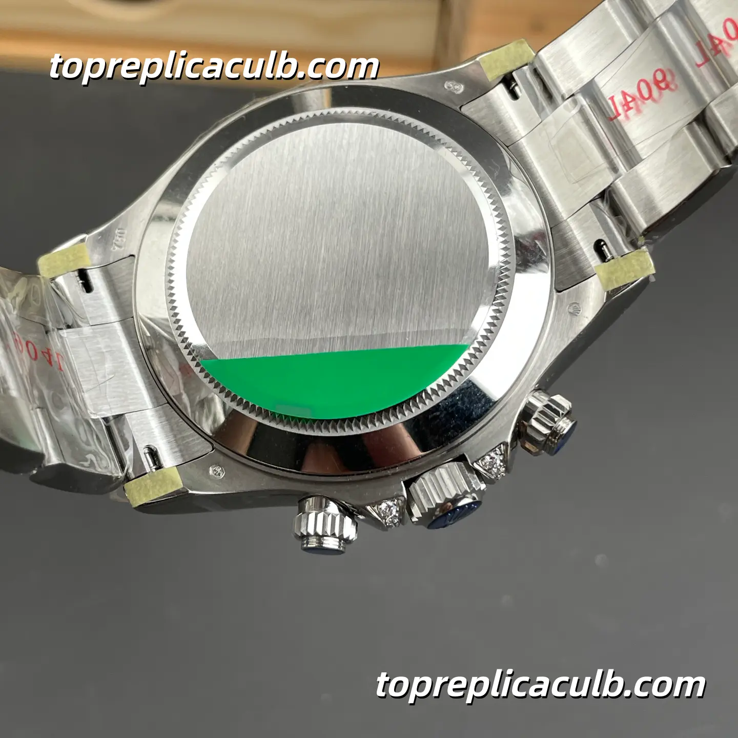 PPM Factory Rolex Daytona Custom Ruby Baguette Edition 40MM Black Dial Pink Ruby-Style Bezel Oyster Bracelet Super Clone Watch with 4130 Movement - Image 10