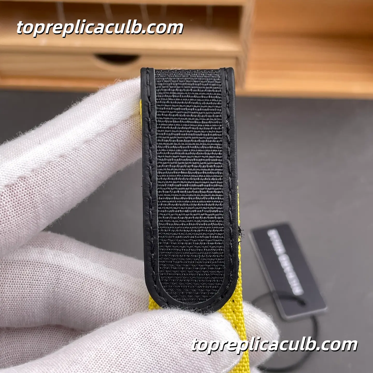 RM Factory Richard Mille RM12-01 Tourbillon Carbon Fiber Case Yellow Accent Skeleton Dial 51x42MM Super Clone Watch With Tourbillon Movement - Image 9
