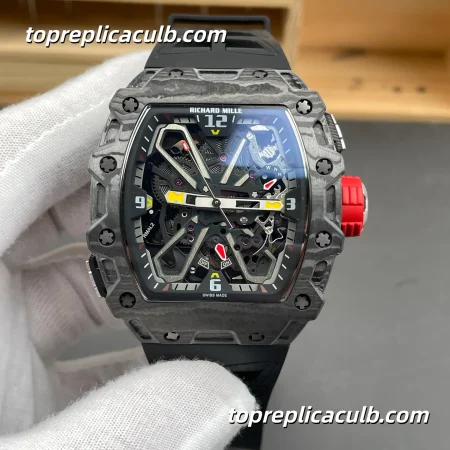 Richard Mille RM 35-03 Rafael Nadal Automatic Winding 50MM Carbon TPT Skeleton Dial Super Clone Watch