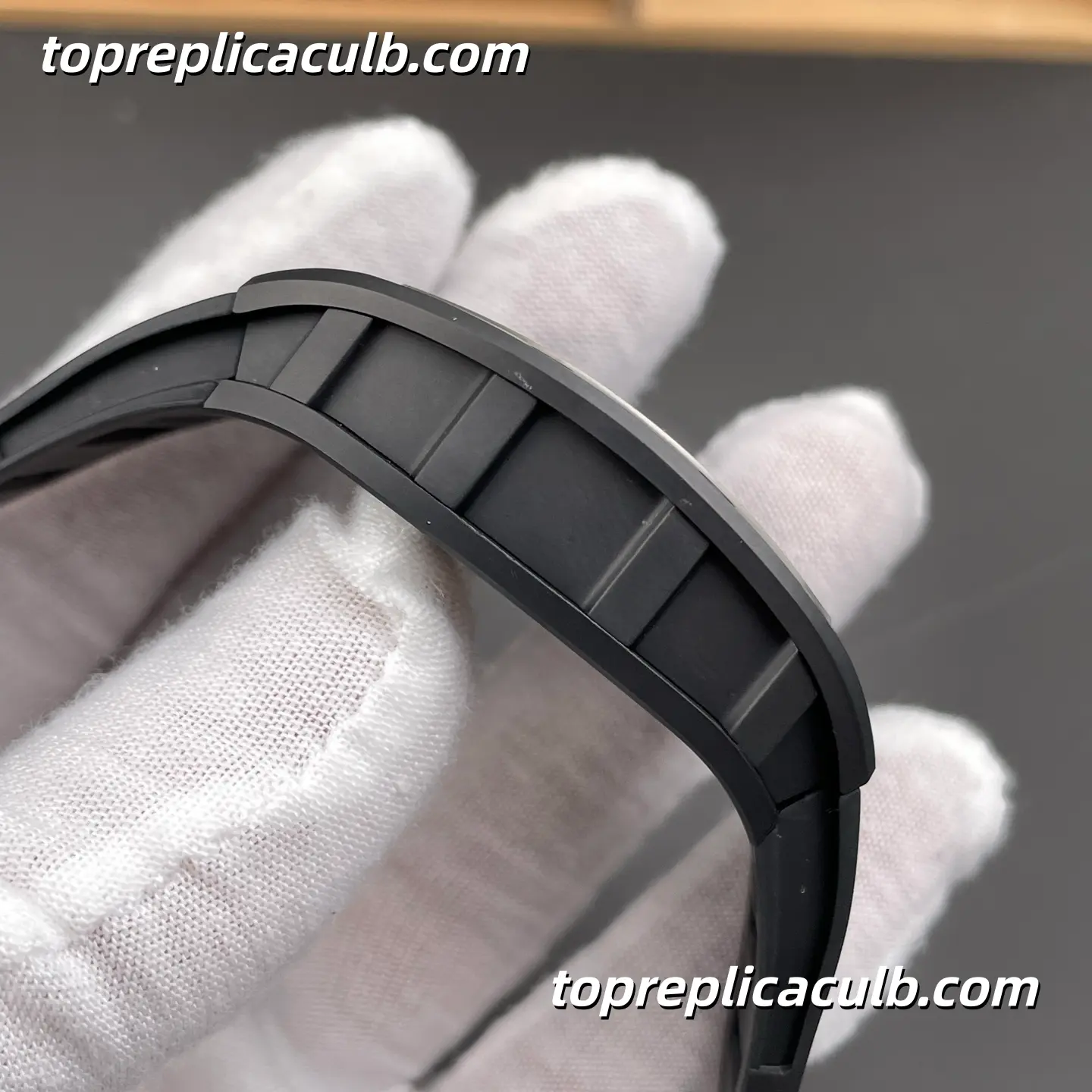 Richard Mille RM055 Black Ceramic 49.9x42.7MM RMUL2 Integrated Skeleton Movement Super Clone Watch - Image 7