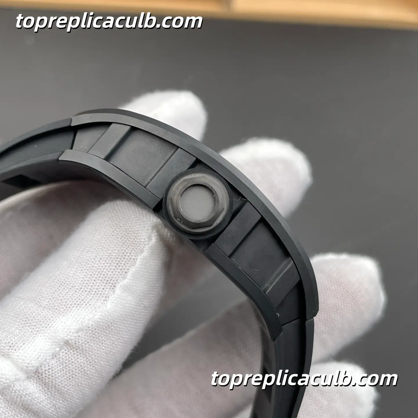 Richard Mille RM055 Black Ceramic 49.9x42.7MM RMUL2 Integrated Skeleton Movement Super Clone Watch - Image 6