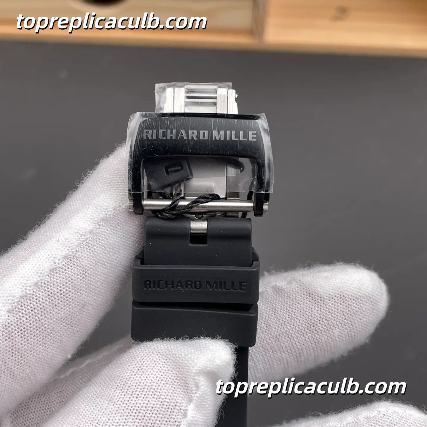 Richard Mille RM055 Black Ceramic 49.9x42.7MM RMUL2 Integrated Skeleton Movement Super Clone Watch - Image 8