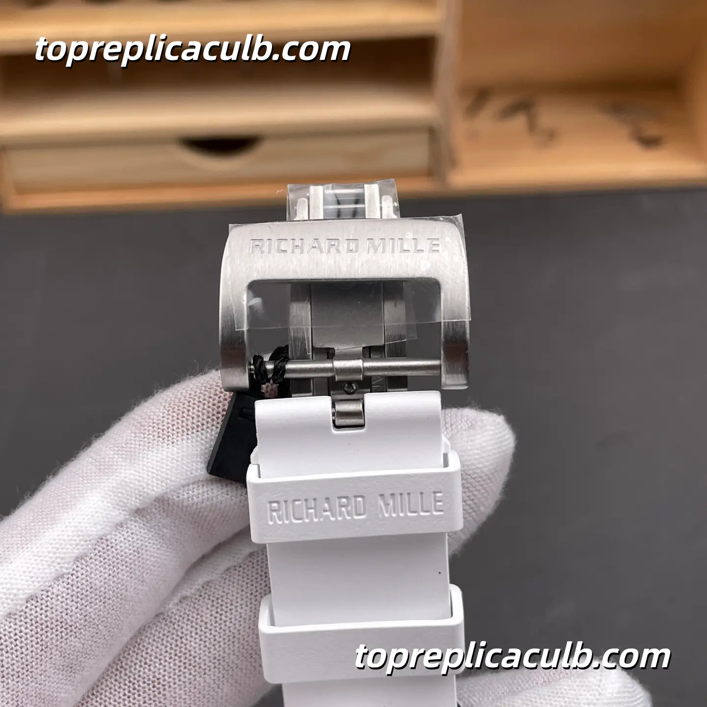 Richard Mille RM35-03 White Carbon Fiber Skeleton Dial 50x43.2mm Super Clone Watch With Integrated RMAL2 Butterfly Rotor Movement - Image 8