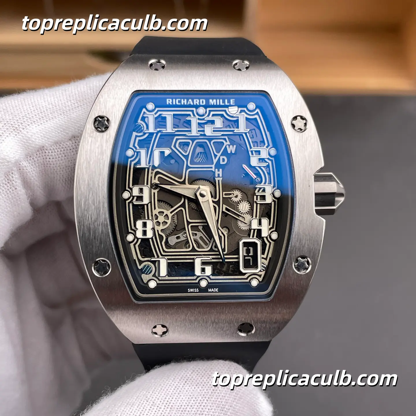 Richard Mille RM67-01 Titanium Case 48MM 9.5MM Thick Custom Integrated CRMA6 Movement Latest Version Super Clone Watch - Image 3