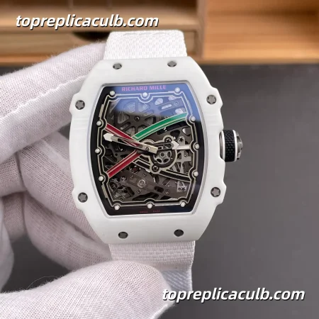 Richard Mille RM67-02 UAE Edition White Carbon 47x7.9MM CRMA7 Movement Super Clone Watch