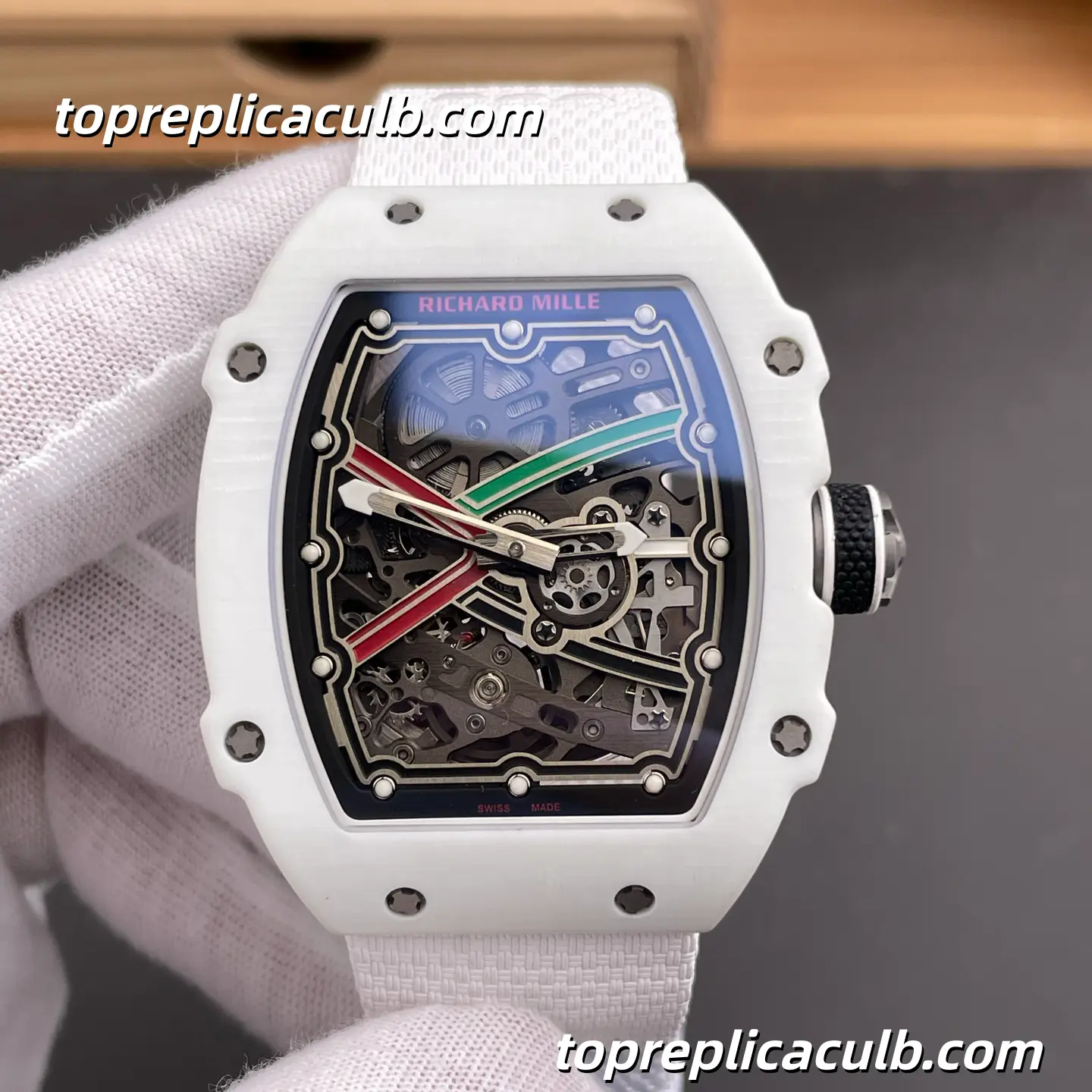 Richard Mille RM67-02 UAE Edition White Carbon 47x7.9MM CRMA7 Movement Super Clone Watch - Image 3