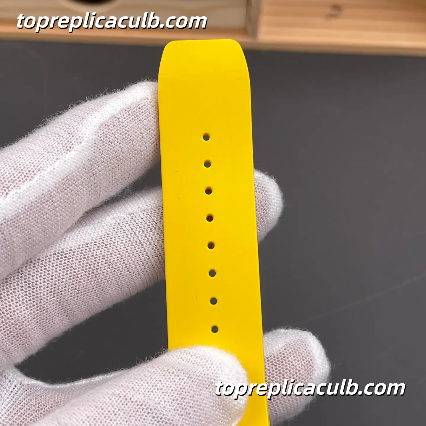 Richard Mille RM88 Smiley Tourbillon White Ceramic Yellow Strap 48x39.7MM Super Clone Watch - Image 9