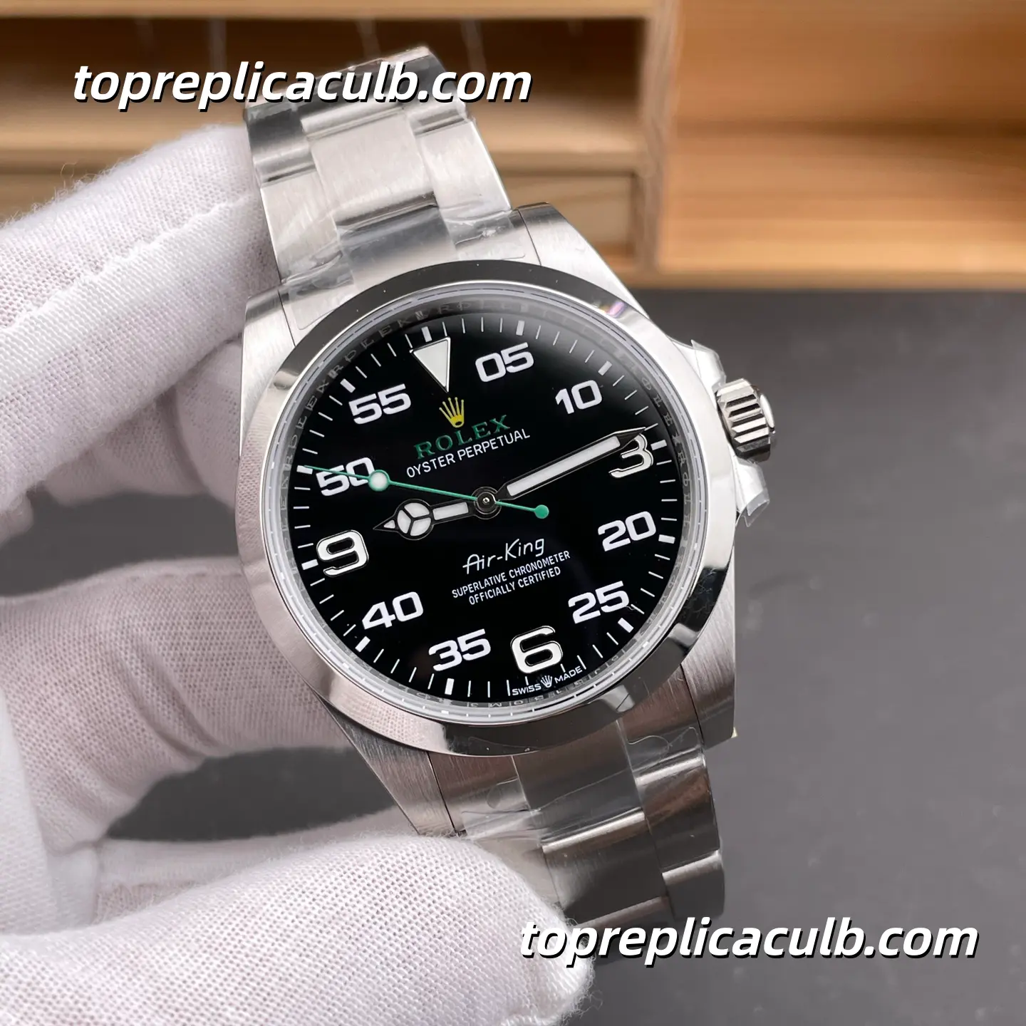 Rolex Air-King 40MM 126900-0001 Black Dial Oyster Bracelet Super Clone Watch - Image 4