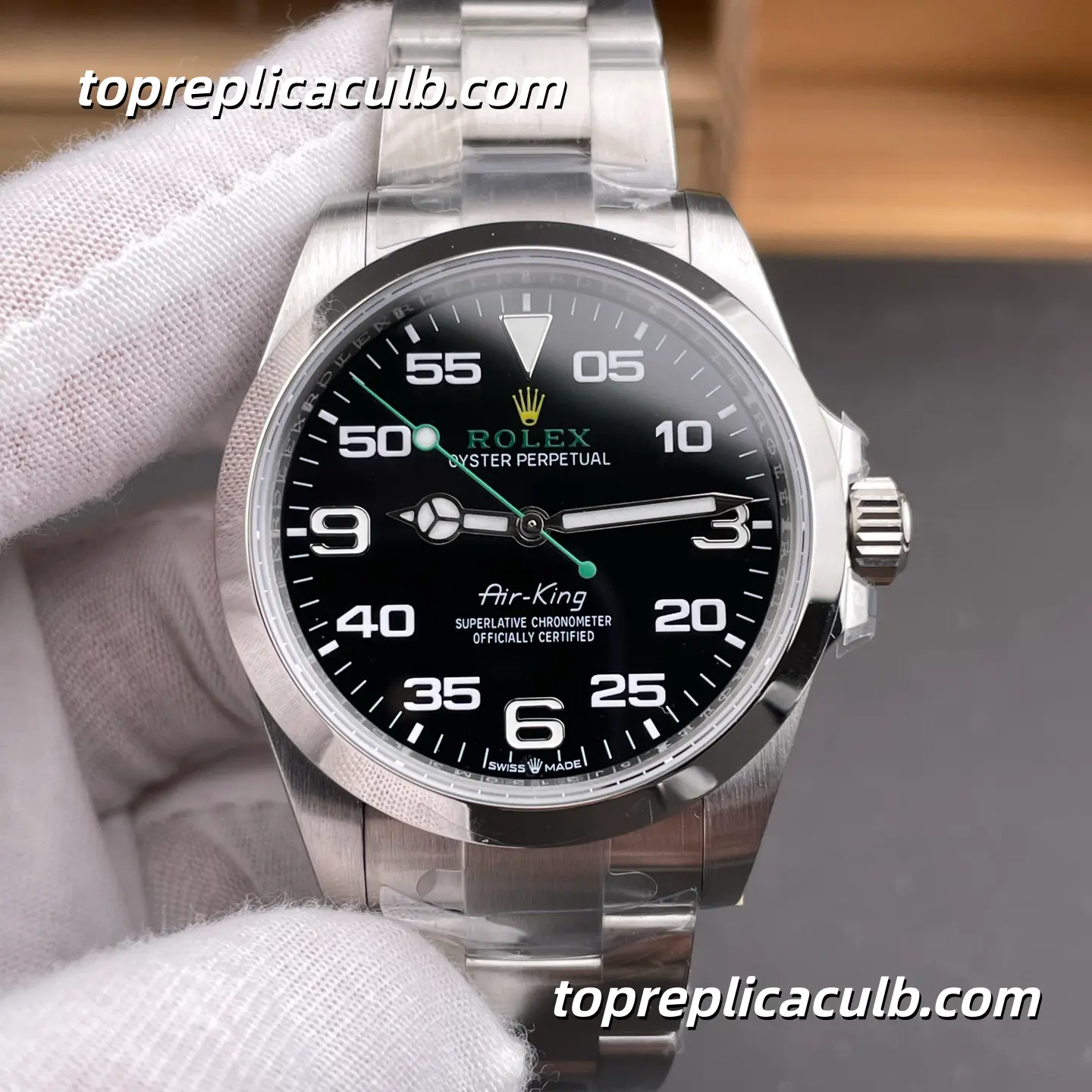 Rolex Air-King 40MM 126900-0001 Black Dial Oyster Bracelet Super Clone Watch - Image 3