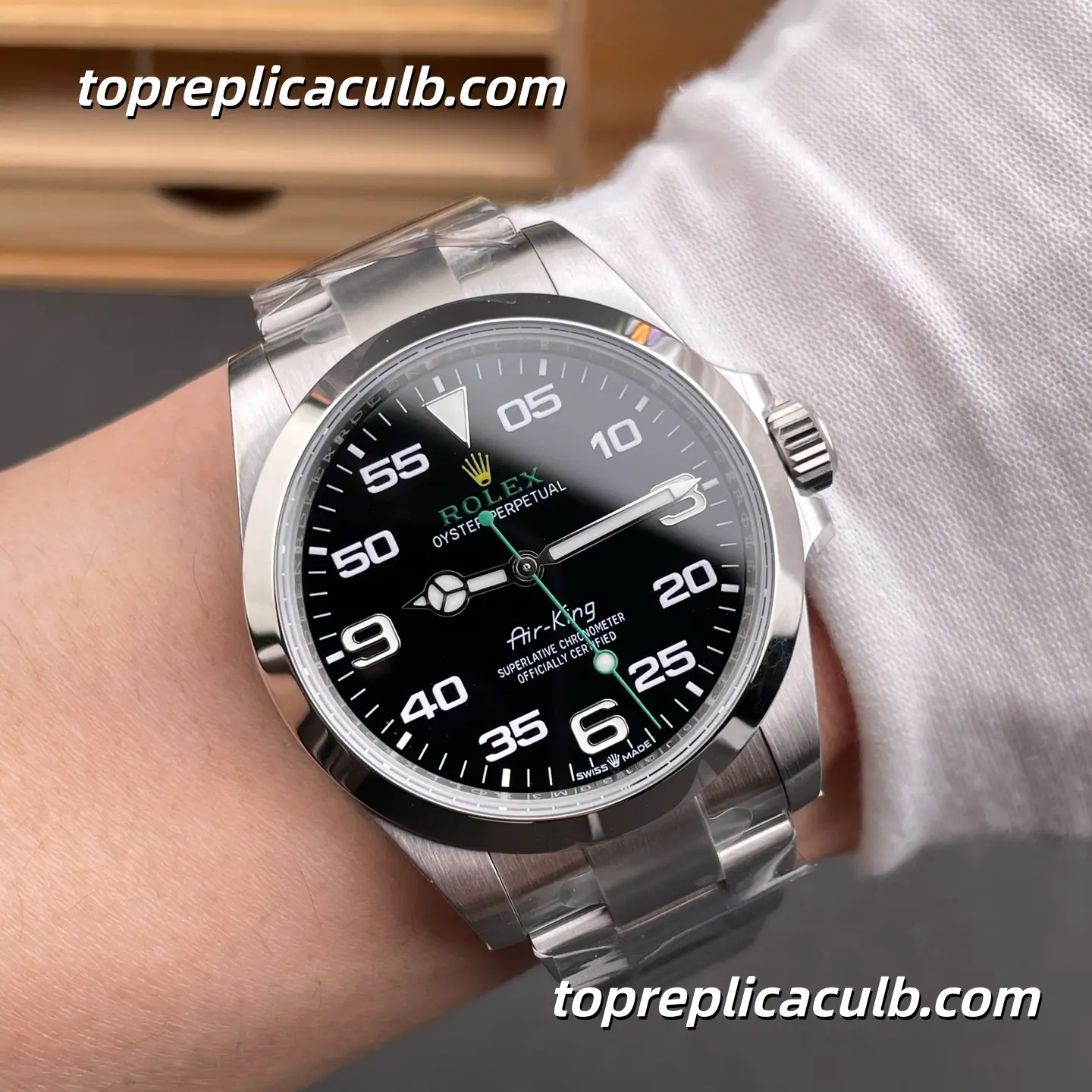 Rolex Air-King 40MM 126900-0001 Black Dial Oyster Bracelet Super Clone Watch - Image 2