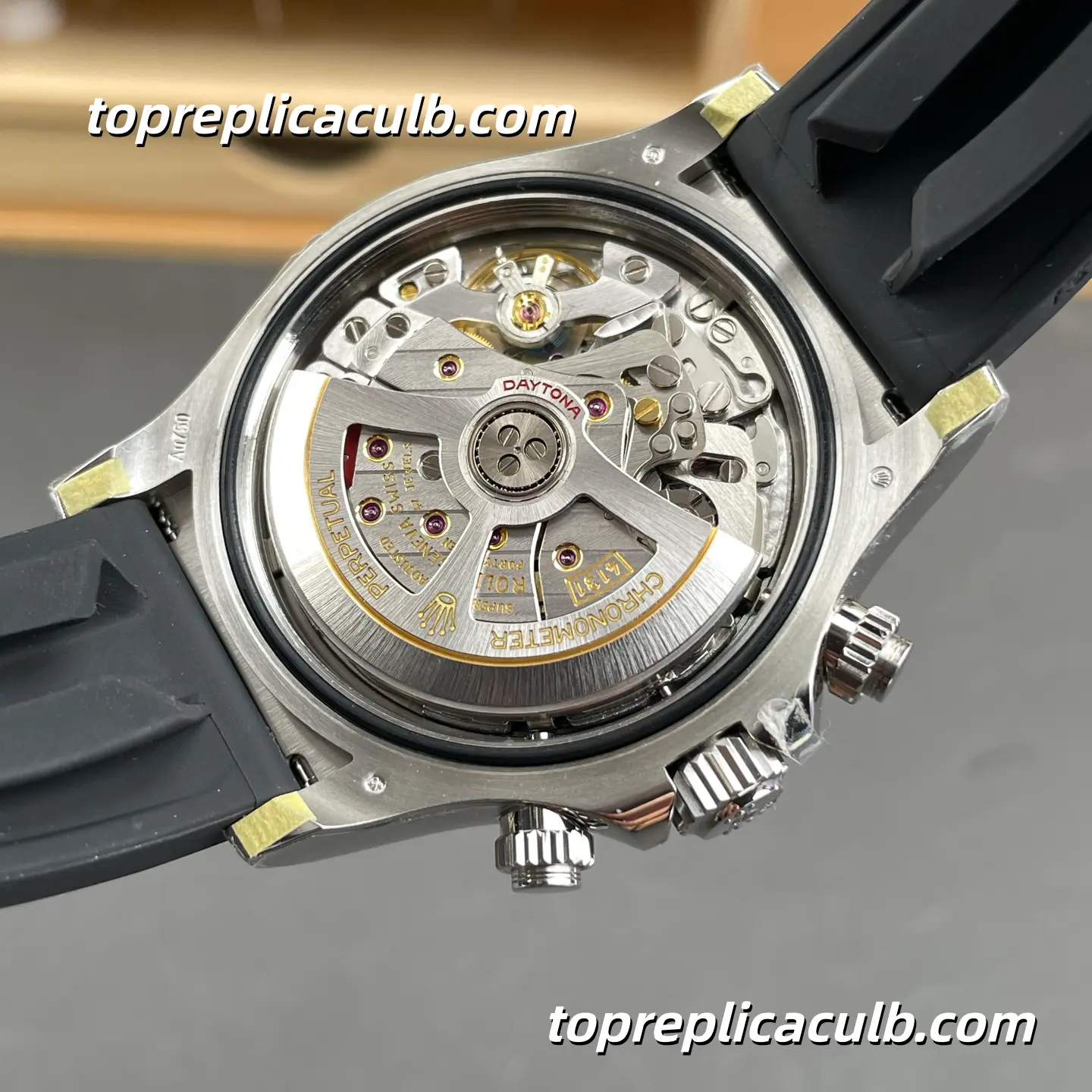 VS Factory Rolex Cosmograph Daytona “Ghost” 126519LN-0002 40MM Black Dial Steel Subdials Black Ceramic Bezel Oysterflex Bracelet Super Clone Watch with 4130 Movement - Image 7