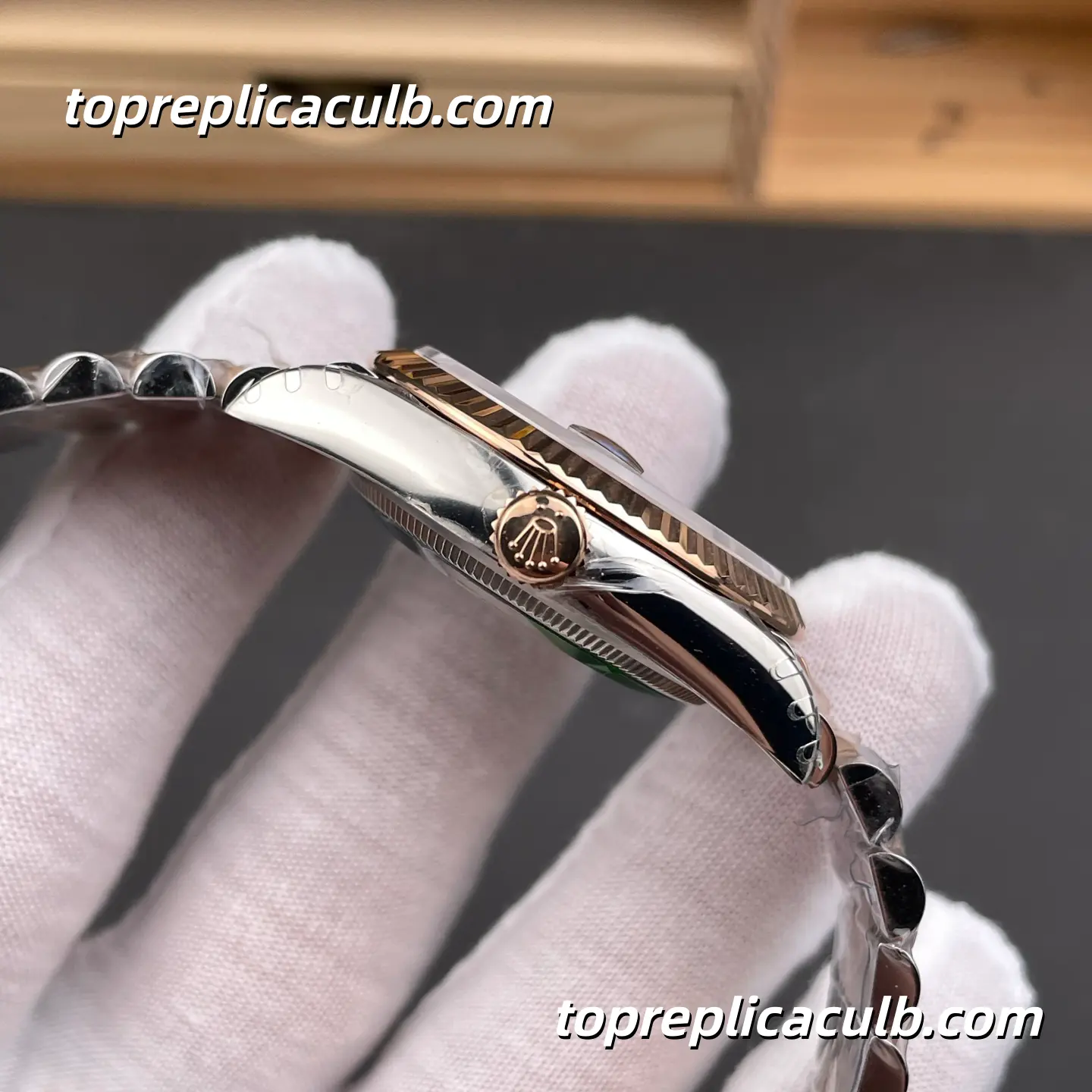 Rolex DateJust 36MM 126231-0013 Gery Dial Two Tone Jubilee Bracelet Super Clone Watch with 3235 Movement - Image 5