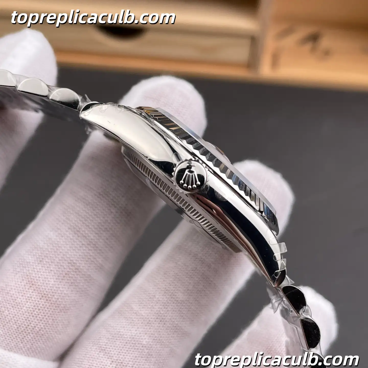 Rolex DateJust 41 126334-0016 Blue Diamond Dial Jubilee Bracelet Super Clone Watch with 3235 Movement - Image 5