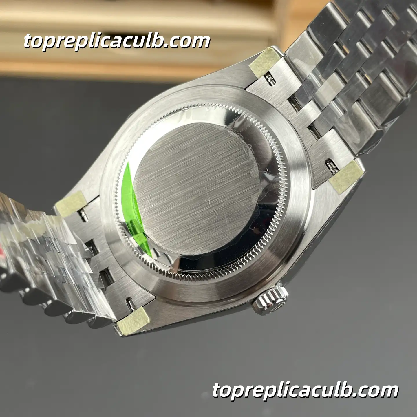 Rolex DateJust 41MM 126334-0022 Wimbledon Green Roman Dial Jubilee Bracelet Super Clone Watch with 3235 Movement - Image 9