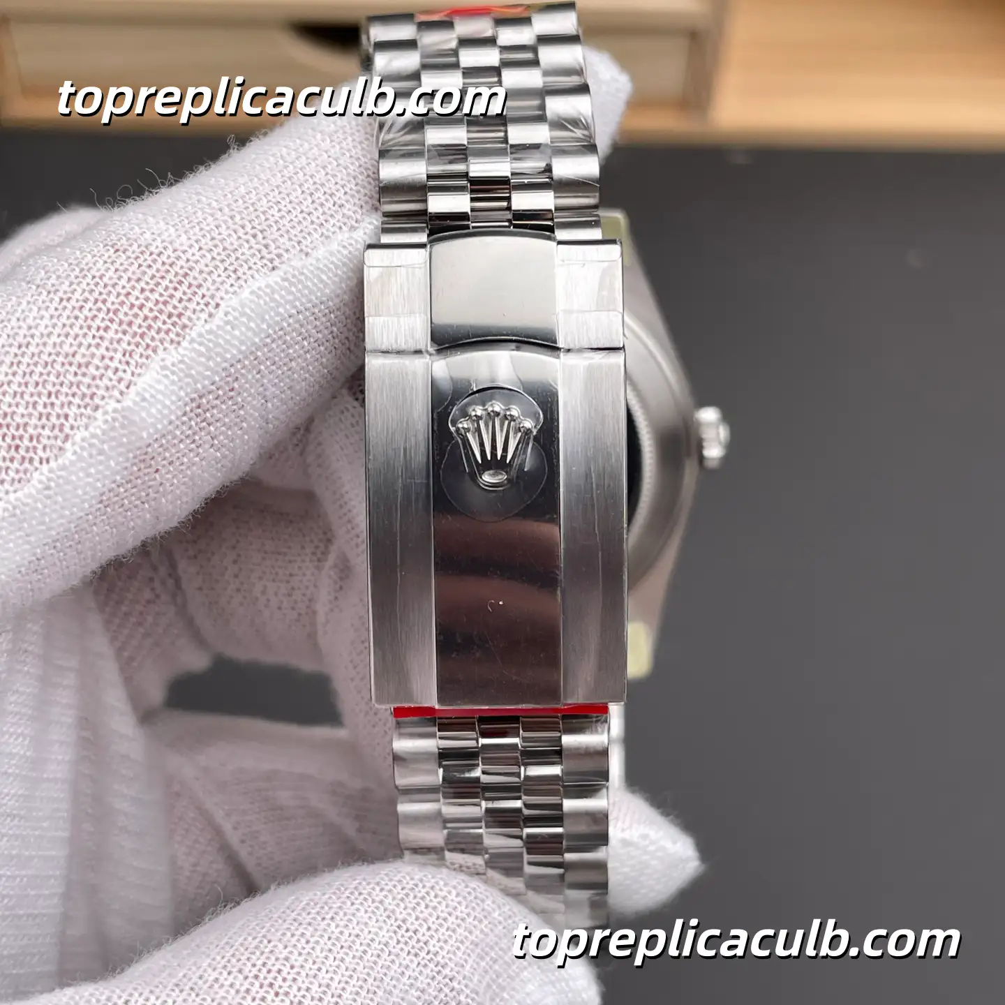 Rolex DateJust 41MM 126334-0022 Wimbledon Green Roman Dial Jubilee Bracelet Super Clone Watch with 3235 Movement - Image 8