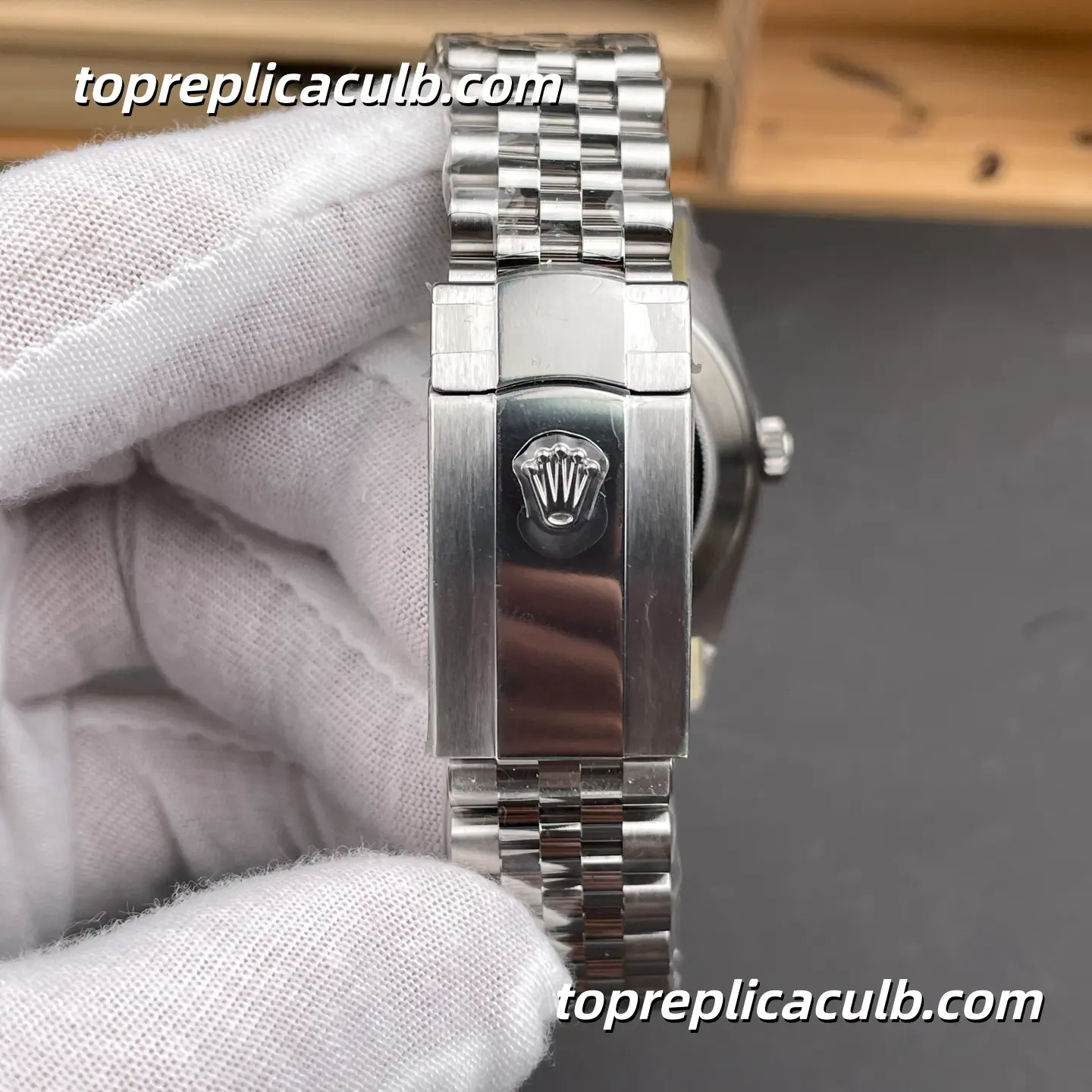 Rolex DateJust 41MM 126334-0028 Mint Green Dial Jubilee Bracelet Super Clone Watch with 3235 Movement - Image 8