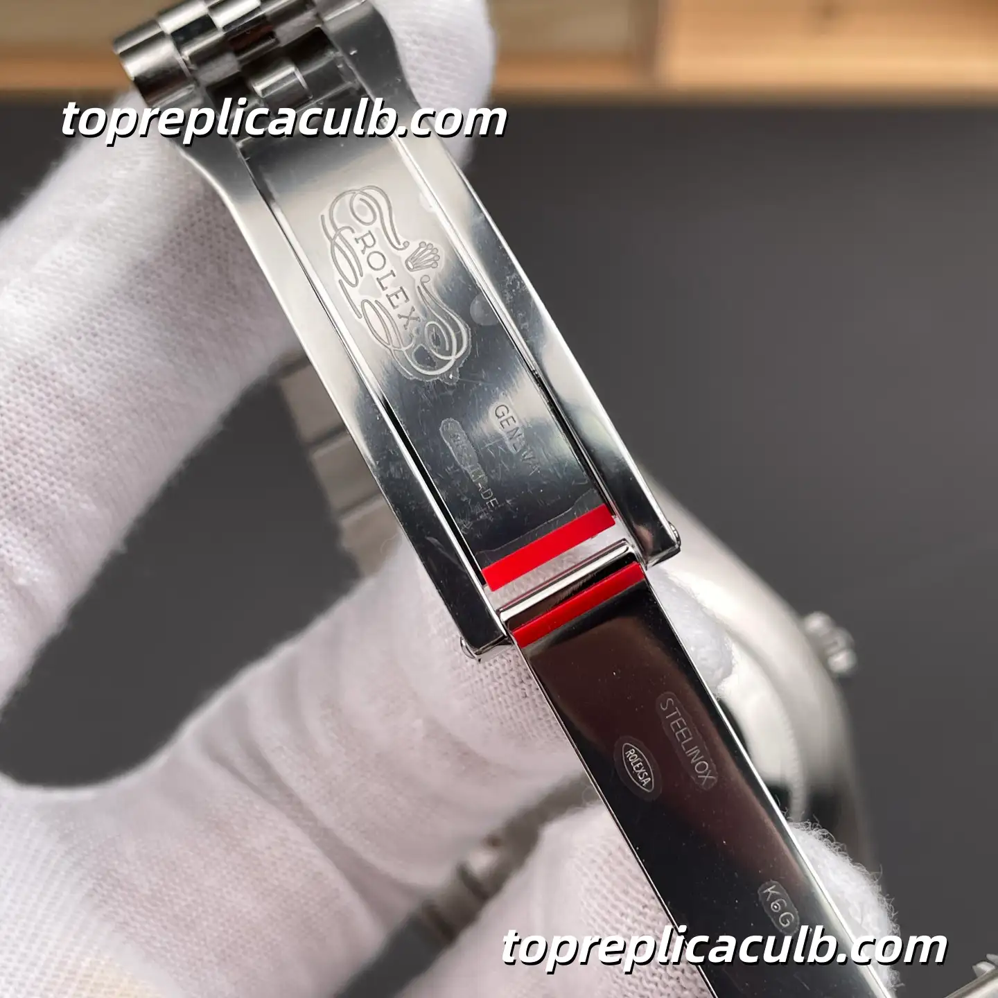 Rolex DateJust 41MM 126334-0030 Green Motif Dial Jubilee Bracelet Super Clone Watch with 3235 Movement - Image 8
