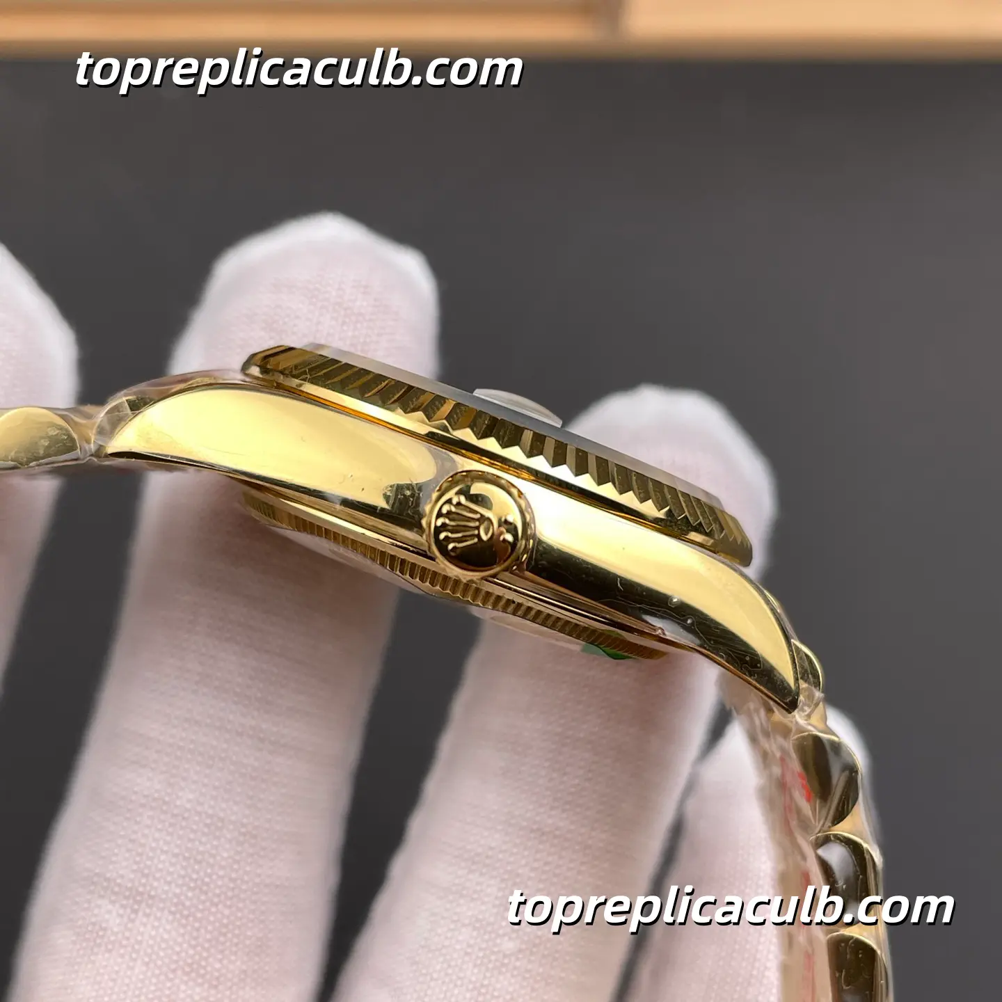 Rolex Day-Date 36MM M128238-0106 Yellow Gold “Puzzle Pattern” Dial Super Clone Watch with 2836 Movement - Image 5