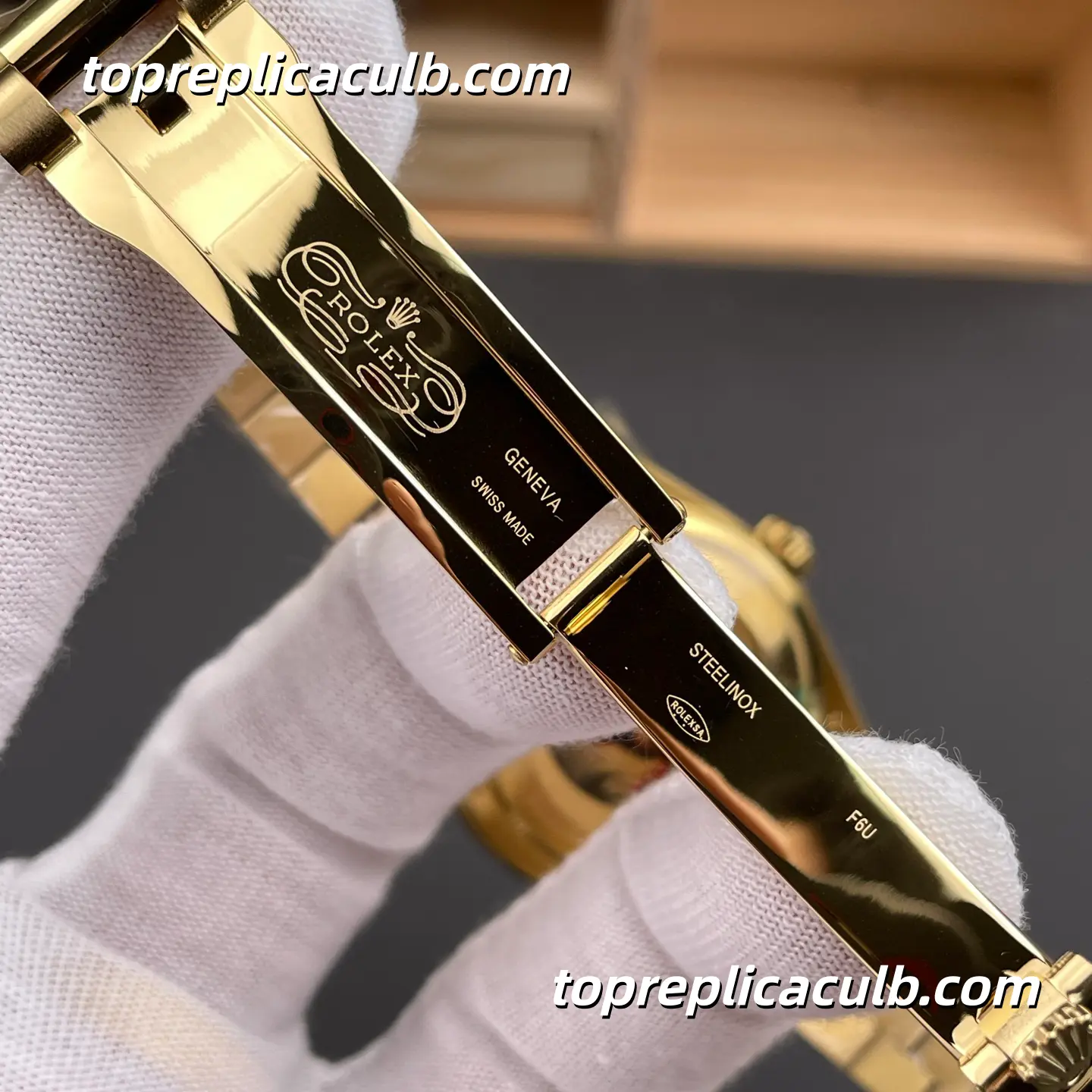 Rolex Day-Date 36MM M128238-0106 Yellow Gold “Puzzle Pattern” Dial Super Clone Watch with 2836 Movement - Image 7