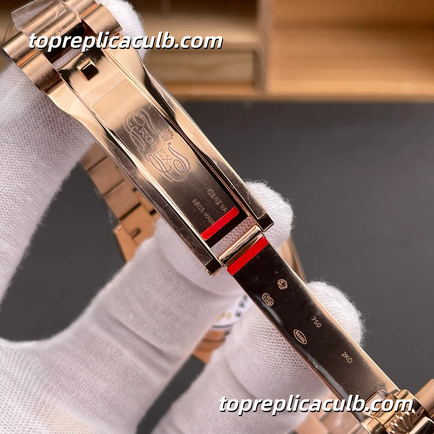 Kf Factory Rolex Day-Date M128235-0085 36MM Turquoise Blue Dial Everose Gold President Bracelet Super Clone Watch - Image 8