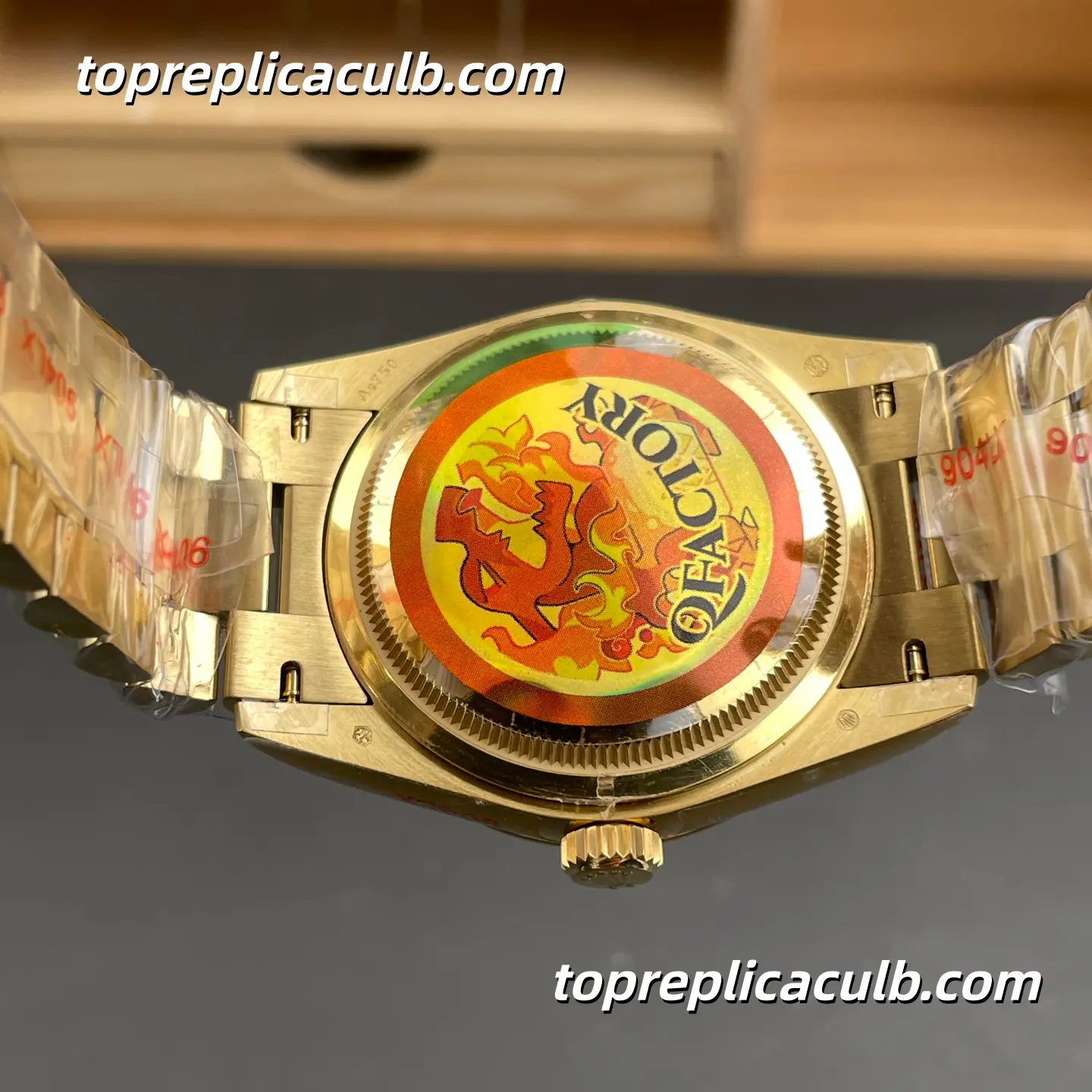 Rolex Day-Date M128238-0045 36MM Champagne Dial Yellow Gold President Bracelet Super Clone Watch - Image 9
