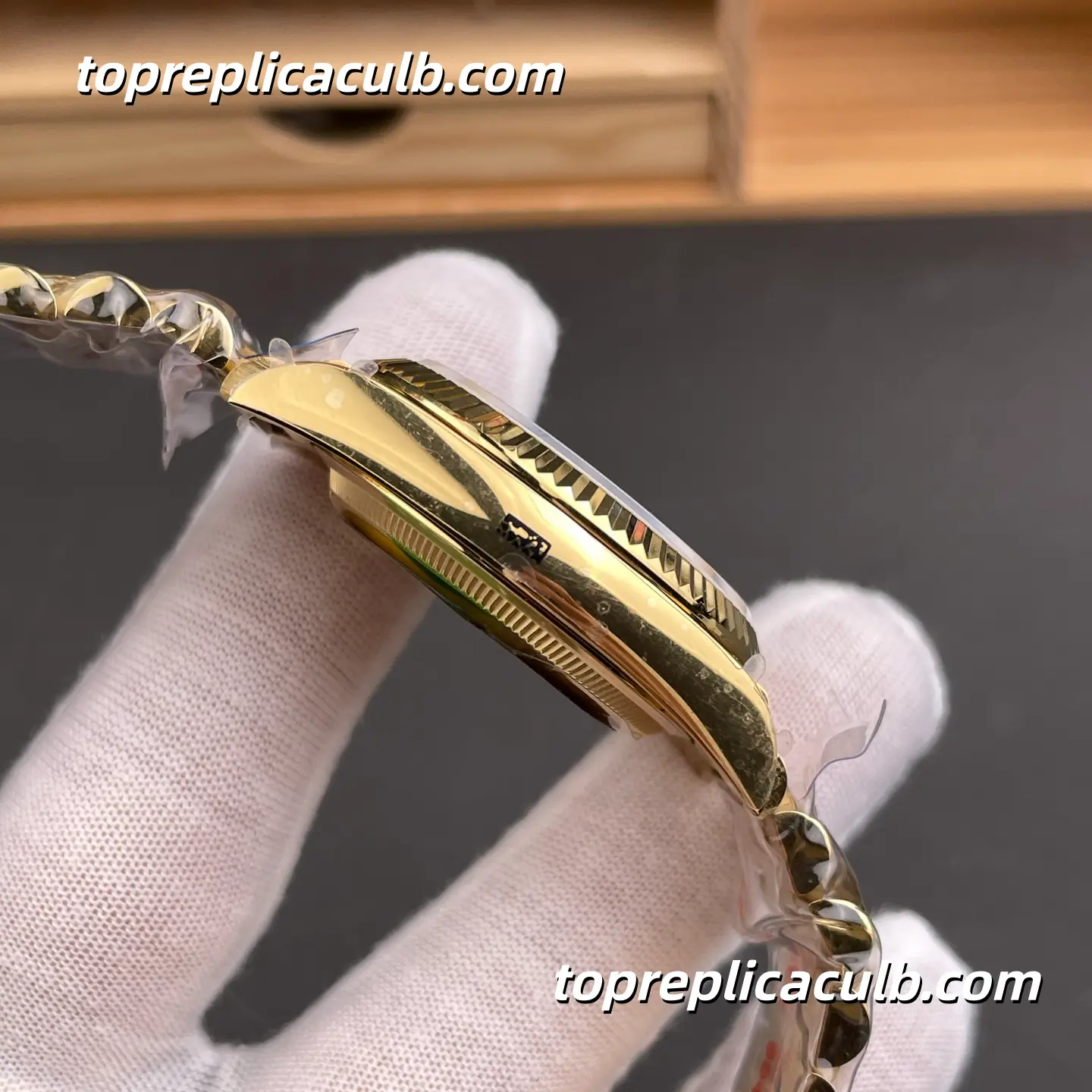 Rolex Day-Date M128238-0045 36MM Champagne Dial Yellow Gold President Bracelet Super Clone Watch - Image 6