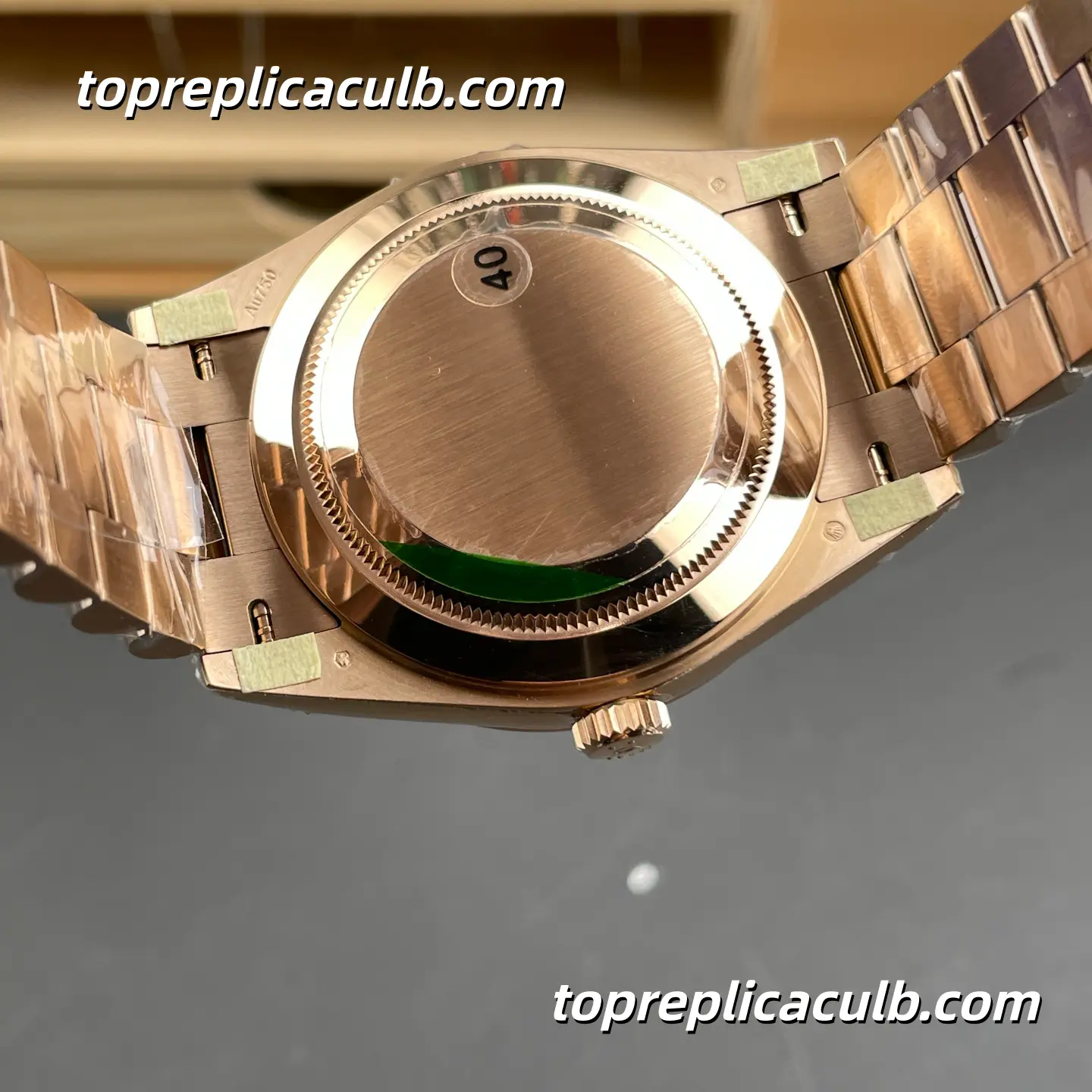 Rolex Day-Date M228235-0025 40MM Olive Green Dial Everose Gold President Bracelet Super Clone Watch - Image 10