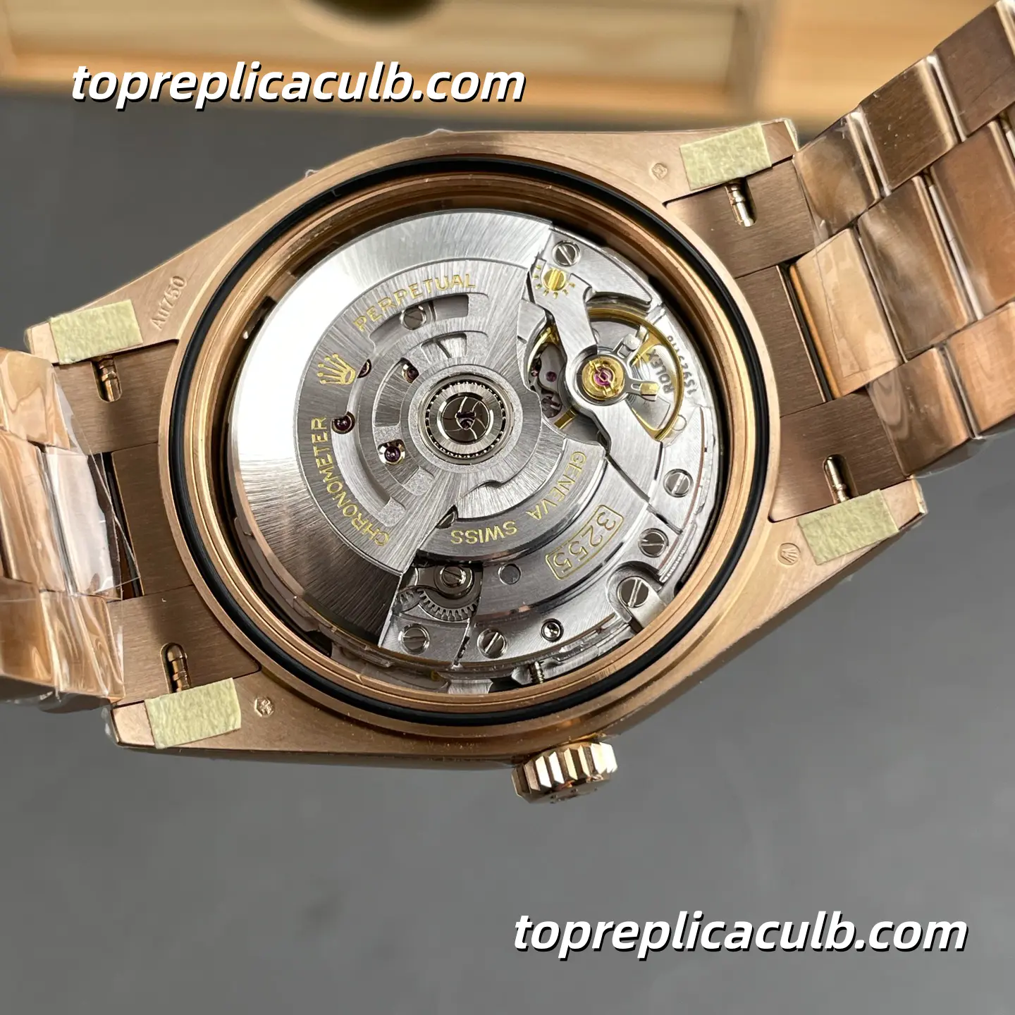 Rolex Day-Date M228235-0025 40MM Olive Green Dial Everose Gold President Bracelet Super Clone Watch - Image 7