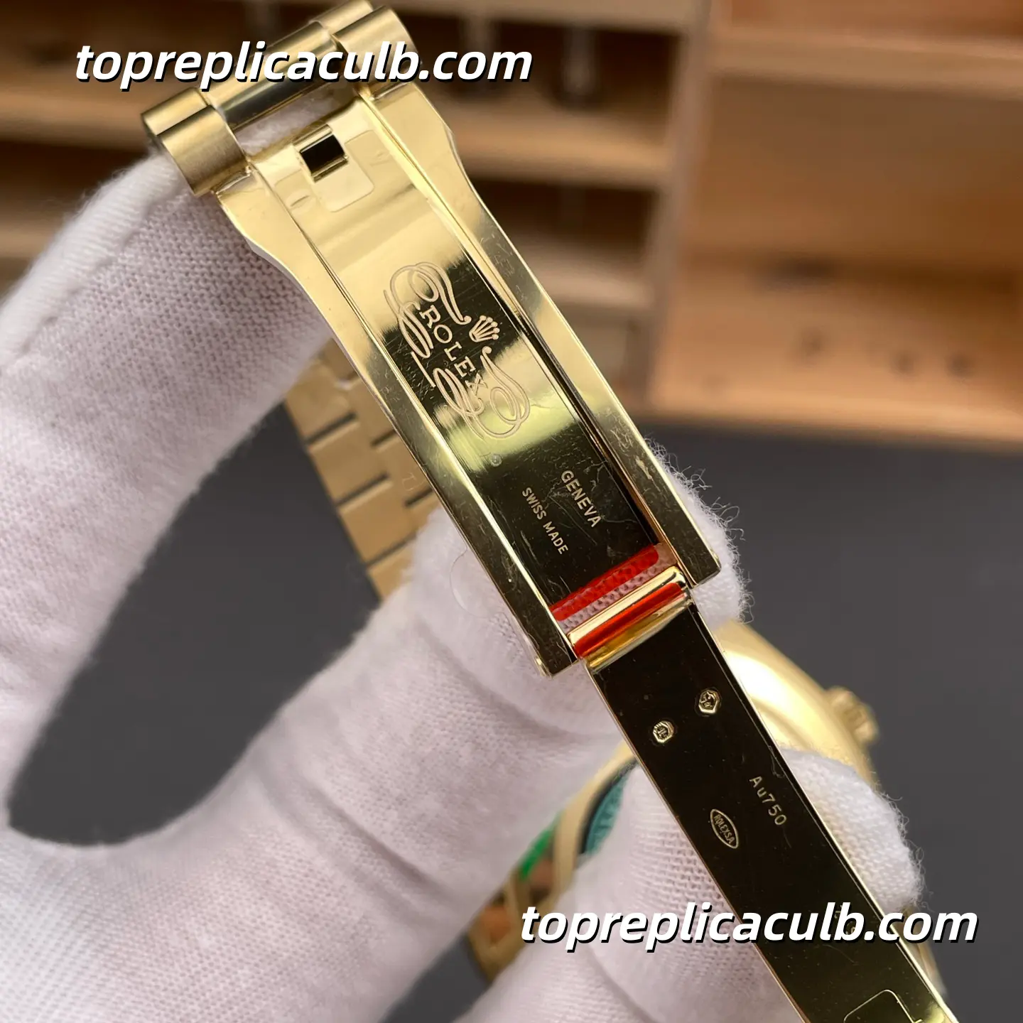 Rolex Day-Date M228238-0004 40MM Black Dial Yellow Gold President Bracelet “Black Ice Sugar” Super Clone Watch - Image 7