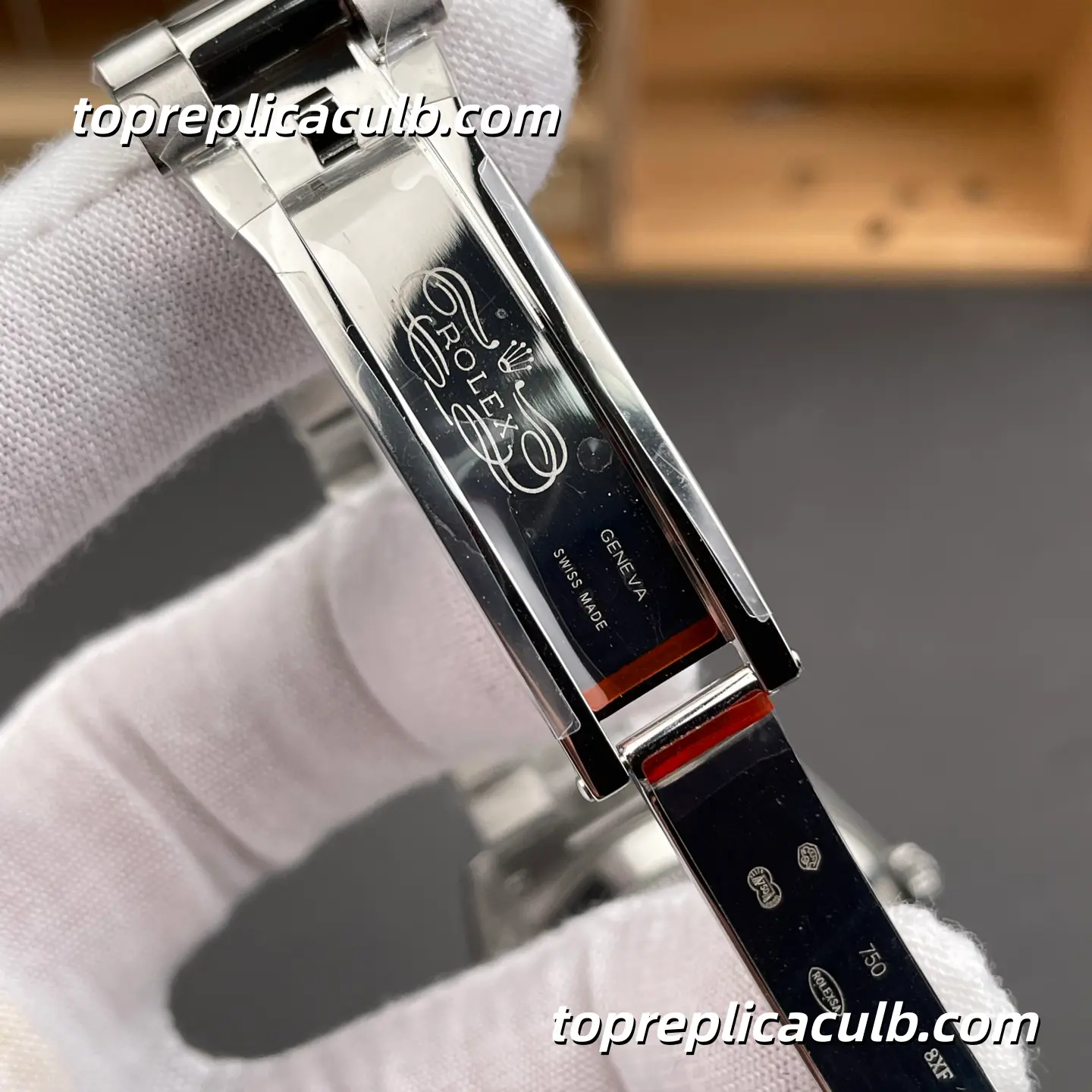 Rolex Day-Date M228239-0005 40MM Black Dial White Gold President Bracelet Super Clone Watch - Image 7