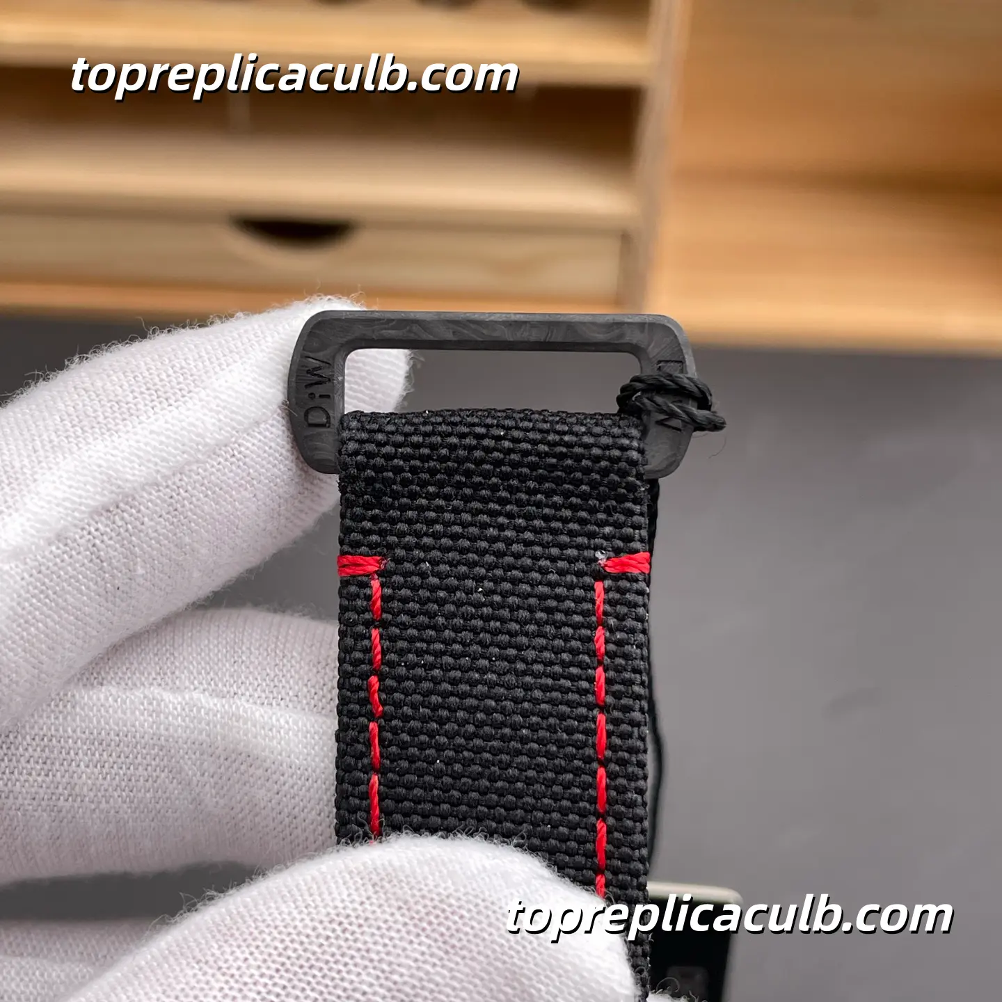 Rolex Daytona “DIW Red Carbon” 40MM Red Dial Carbon Fiber Case Black Ceramic Bezel Nylon Strap Super Clone Watch with Oris 4801 Movement - Image 8