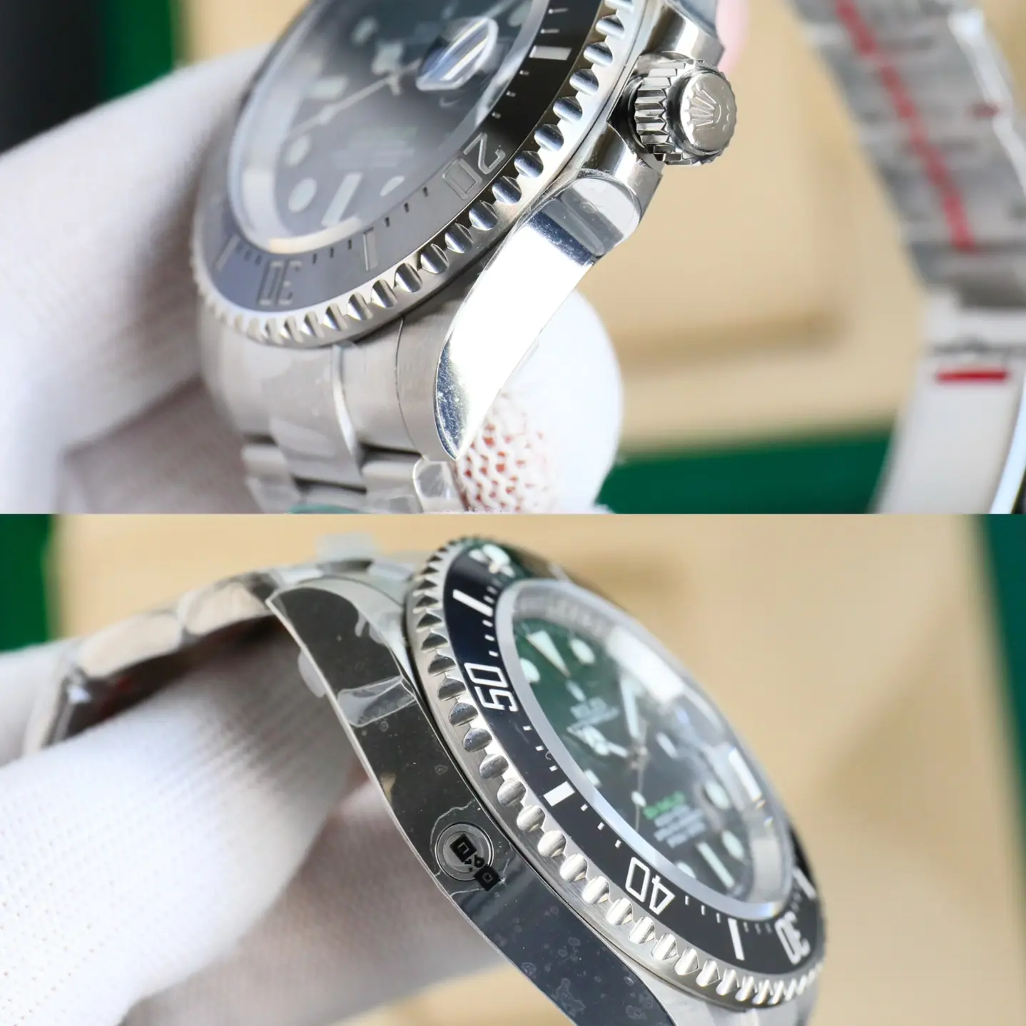 Rolex Deepsea Sea-Dweller 43MM 126660 D-Green Dial Oyster Bracelet Super Clone Watch with 3235 Movement - Image 7