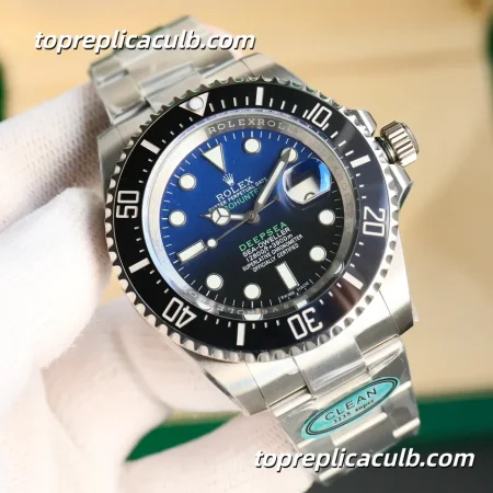 Rolex Deepsea Sea-Dweller 44MM 136660-0005 D-Blue Dial Oyster Bracelet Super Clone Watch with 3235 Movement