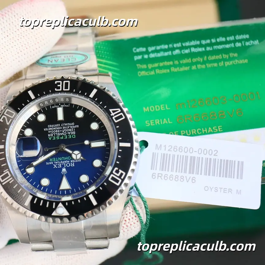 Rolex Deepsea Sea-Dweller 44MM 136660-0005 D-Blue Dial Oyster Bracelet Super Clone Watch with 3235 Movement - Image 5