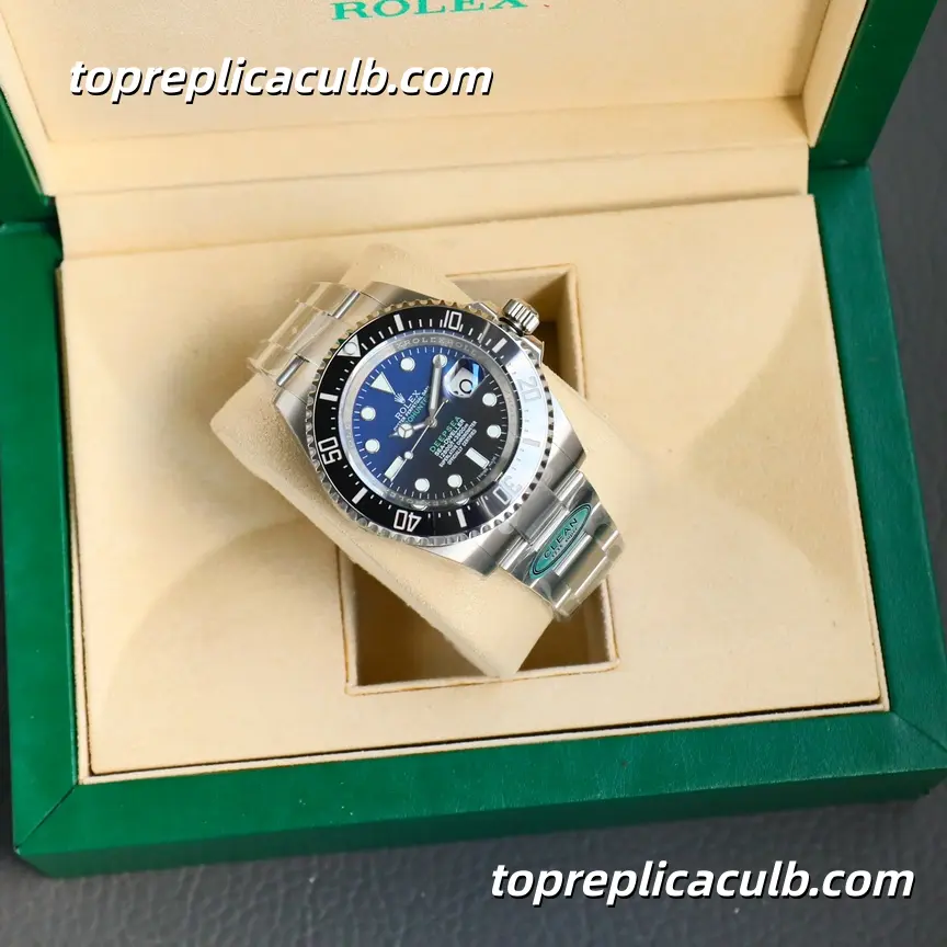 Rolex Deepsea Sea-Dweller 44MM 136660-0005 D-Blue Dial Oyster Bracelet Super Clone Watch with 3235 Movement - Image 6