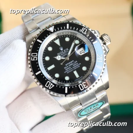 Rolex Deepsea Sea-Dweller 44MM 136660-0006 Black Dial Oyster Bracelet Super Clone Watch with 3235 Movement