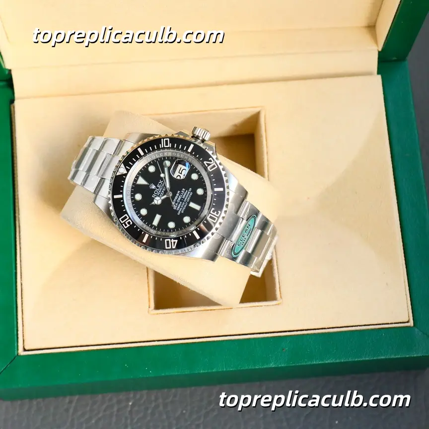 Rolex Deepsea Sea-Dweller 44MM 136660-0006 Black Dial Oyster Bracelet Super Clone Watch with 3235 Movement - Image 5