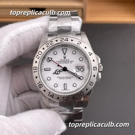 Rolex Explorer II 42MM 226570-0001 White Dial Oyster Bracelet Super Clone Watch with 3285 Movement