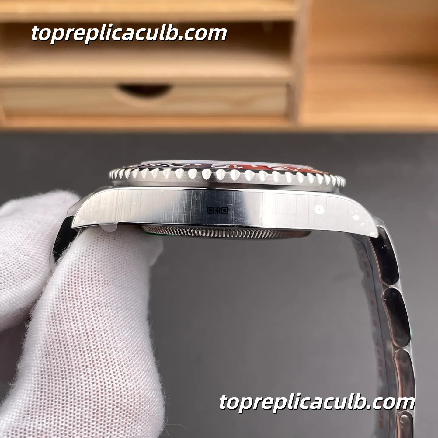 Rolex GMT-Master II “Meteorite Pepsi” 126719BLRO-0002 40MM Meteorite Dial Red & Blue Ceramic Bezel Jubilee Bracelet Super Clone Watch with 3285 Movement - Image 6