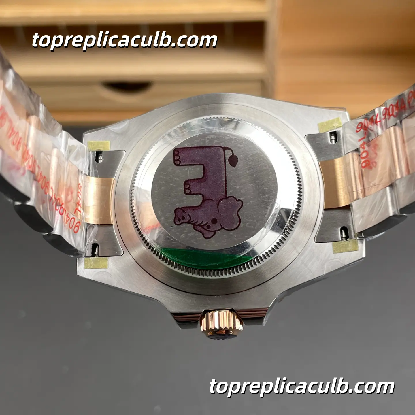 Rolex GMT-Master II Root Beer 126711CHNR-0002 40MM Black Dial Brown & Black Ceramic Bezel Two Tone Oyster Bracelet Super Clone Watch with 3285 Movement - Image 9