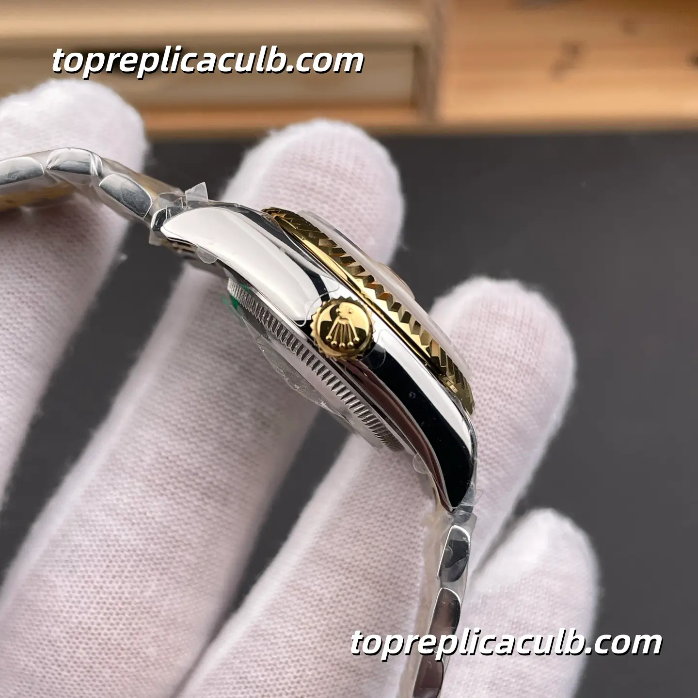 Rolex Lady DateJust 28MM 279173-0011 Champagne Diamond Dial Jubilee Bracelet Super Clone Watch - Image 5