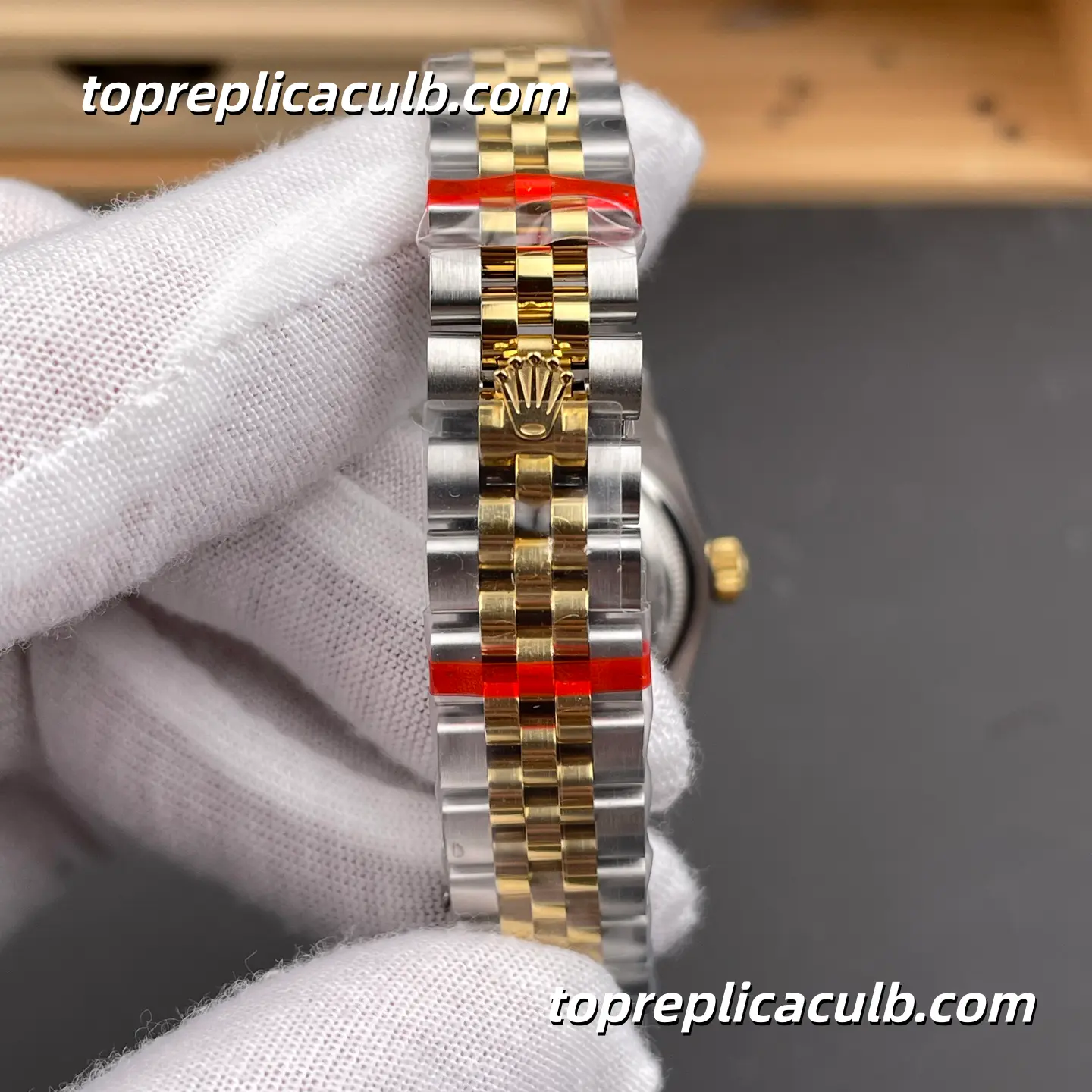 Rolex Lady DateJust 28MM 279173-0011 Champagne Diamond Dial Jubilee Bracelet Super Clone Watch - Image 8