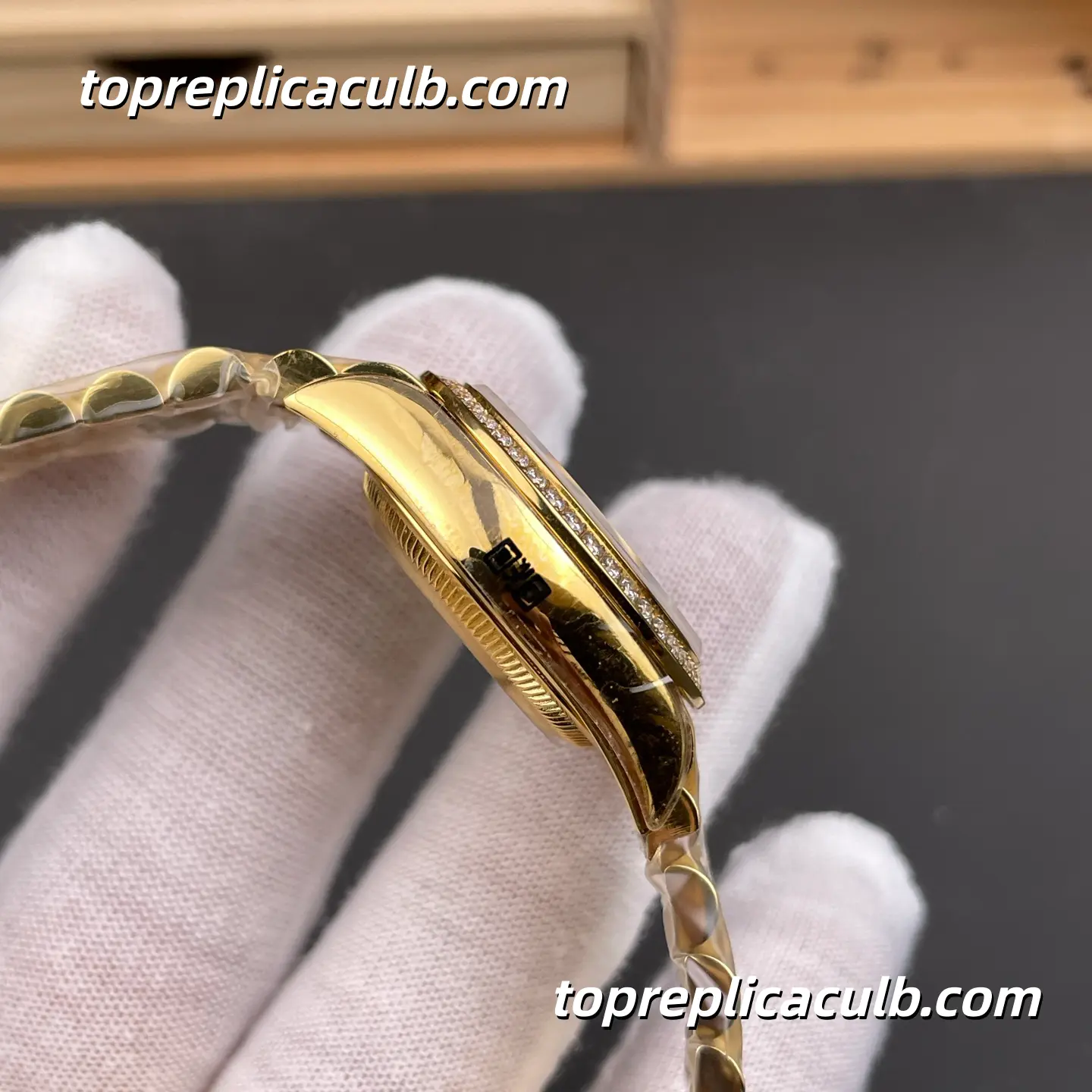 Rolex Lady-Datejust 28MM 279138RBR 18K Everose Gold Diamond Bezel Olive Green Dial Jubilee Bracelet Super Clone - Image 6