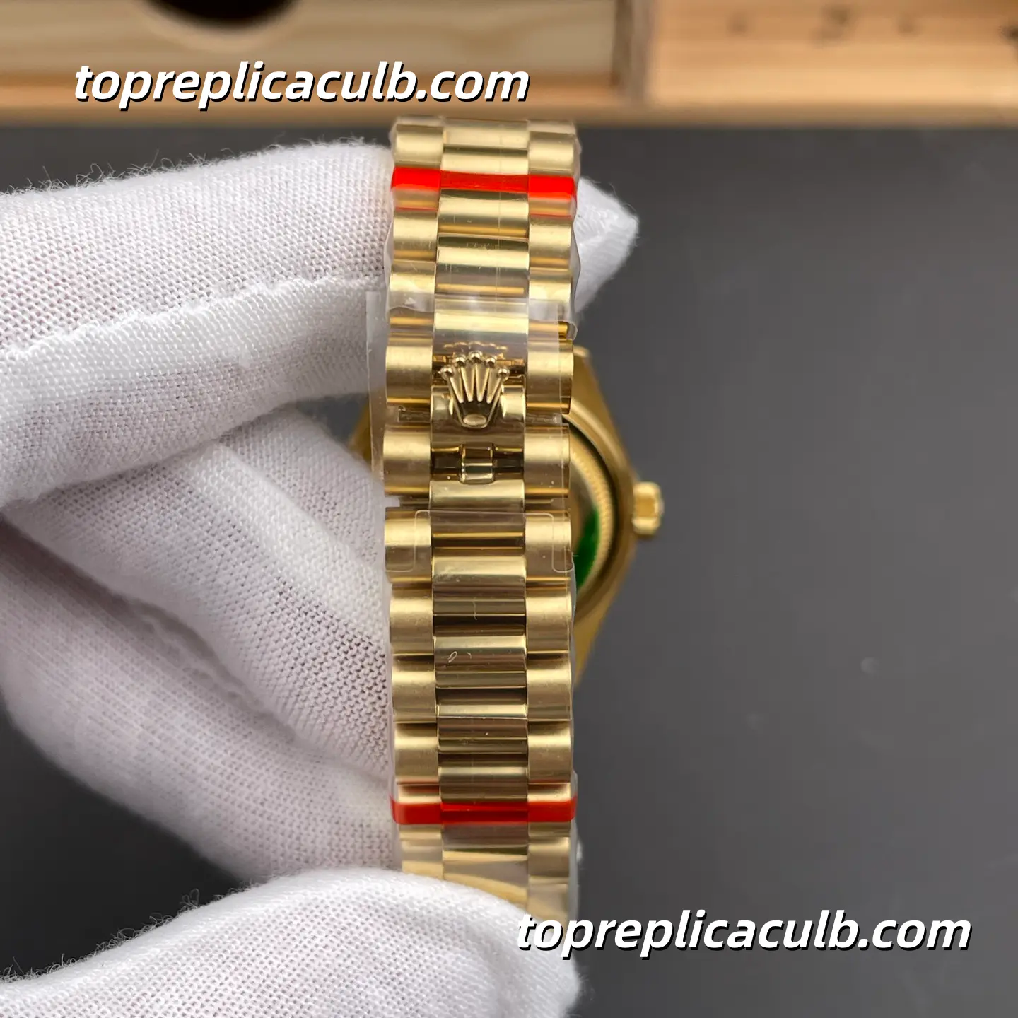 Rolex Lady-Datejust 28MM 279138RBR 18K Everose Gold Diamond Bezel Olive Green Dial Jubilee Bracelet Super Clone - Image 8
