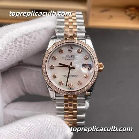 Rolex Lady-Datejust 31MM M278271-0026 Mother of Pearl Dial Diamond Bezel Watch