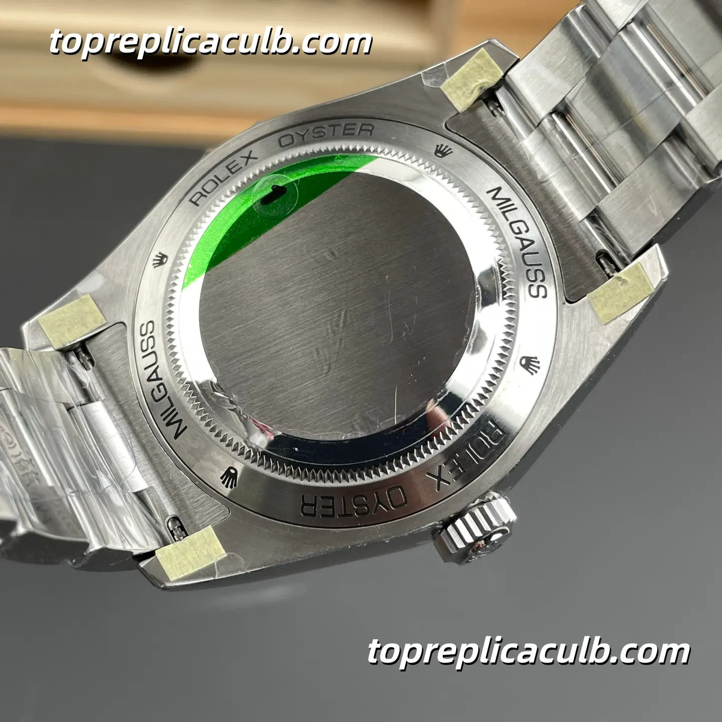 Rolex Milgauss 40MM 116400GV-0001 Black Dial Green Sapphire Crystal Oyster Bracelet Super Clone Watch with 3131 Movement - Image 9