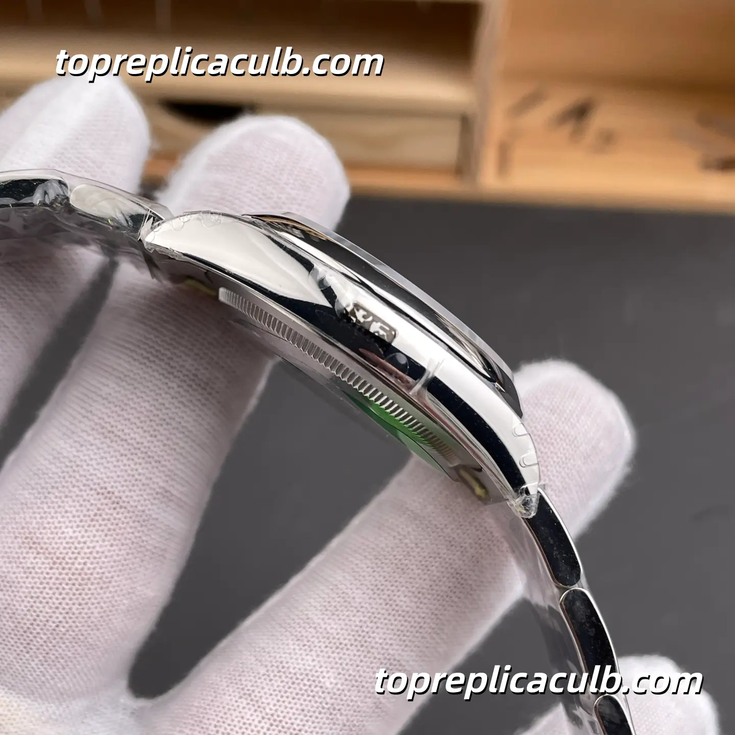 Rolex Oyster Perpetual 41MM 124300-0004 Yellow Dial Oyster Bracelet Super Clone Watch with 3230 Movement - Image 6