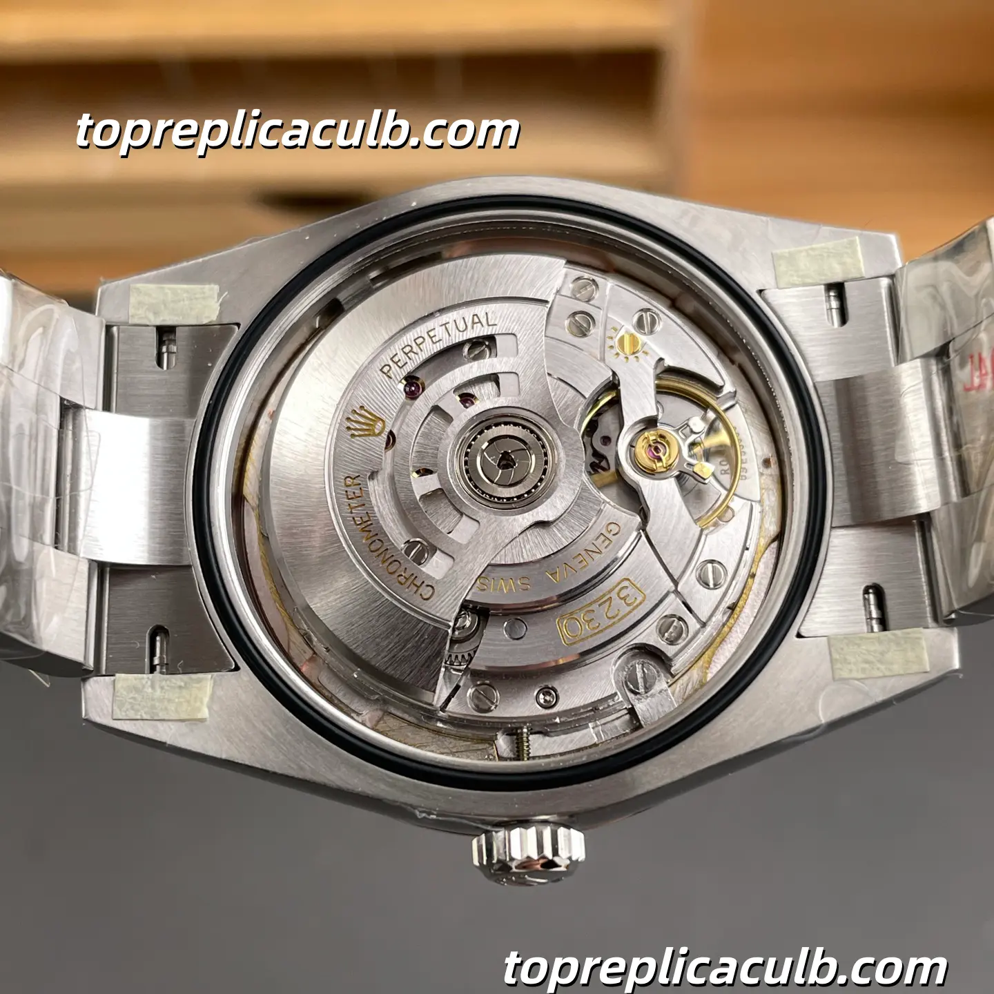 Rolex Oyster Perpetual 41MM 124300-0007 Red Dial Oyster Bracelet Super Clone Watch with 3230 Movement - Image 7